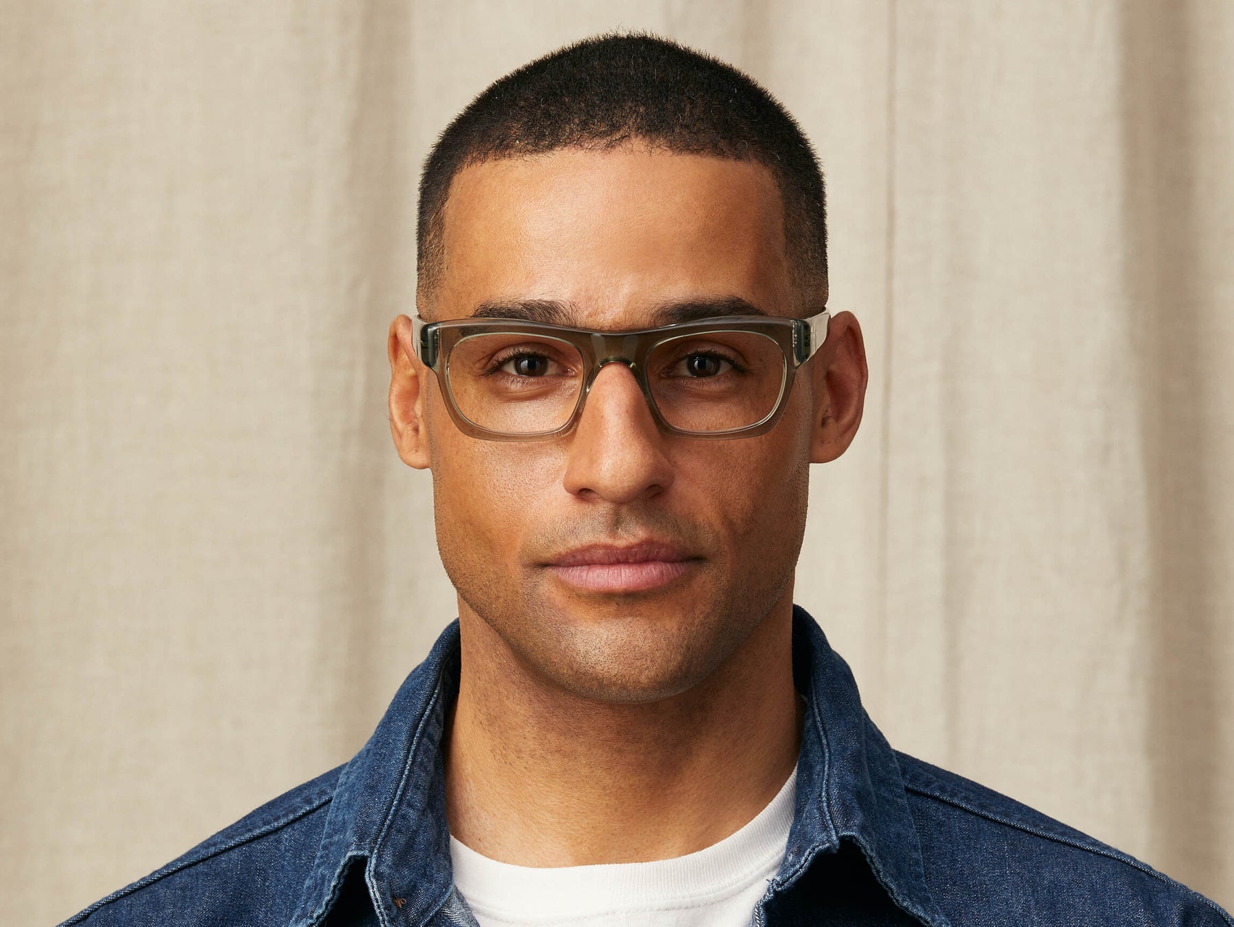 Model is wearing The NUDNIK in size 50 in Sage Model is wearing The NUDNIK in size 50 in Sage