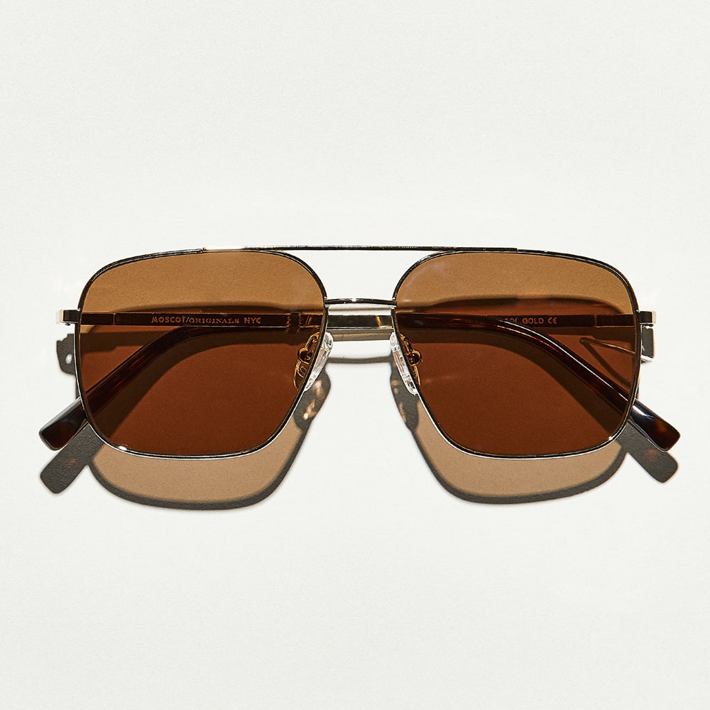 #color_gold | The SHTARKER SUN in Gold with Cosmitan Brown Lenses