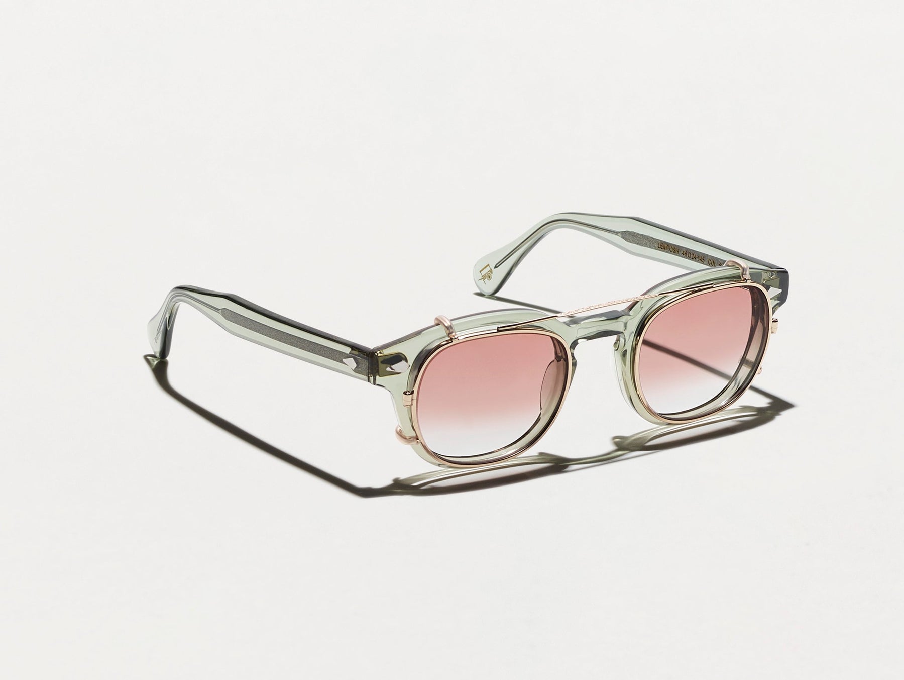 The CLIPTOSH in Gold with Root Beer Fade Tinted Lenses The CLIPTOSH in Gold with Root Beer Fade Tinted Lenses