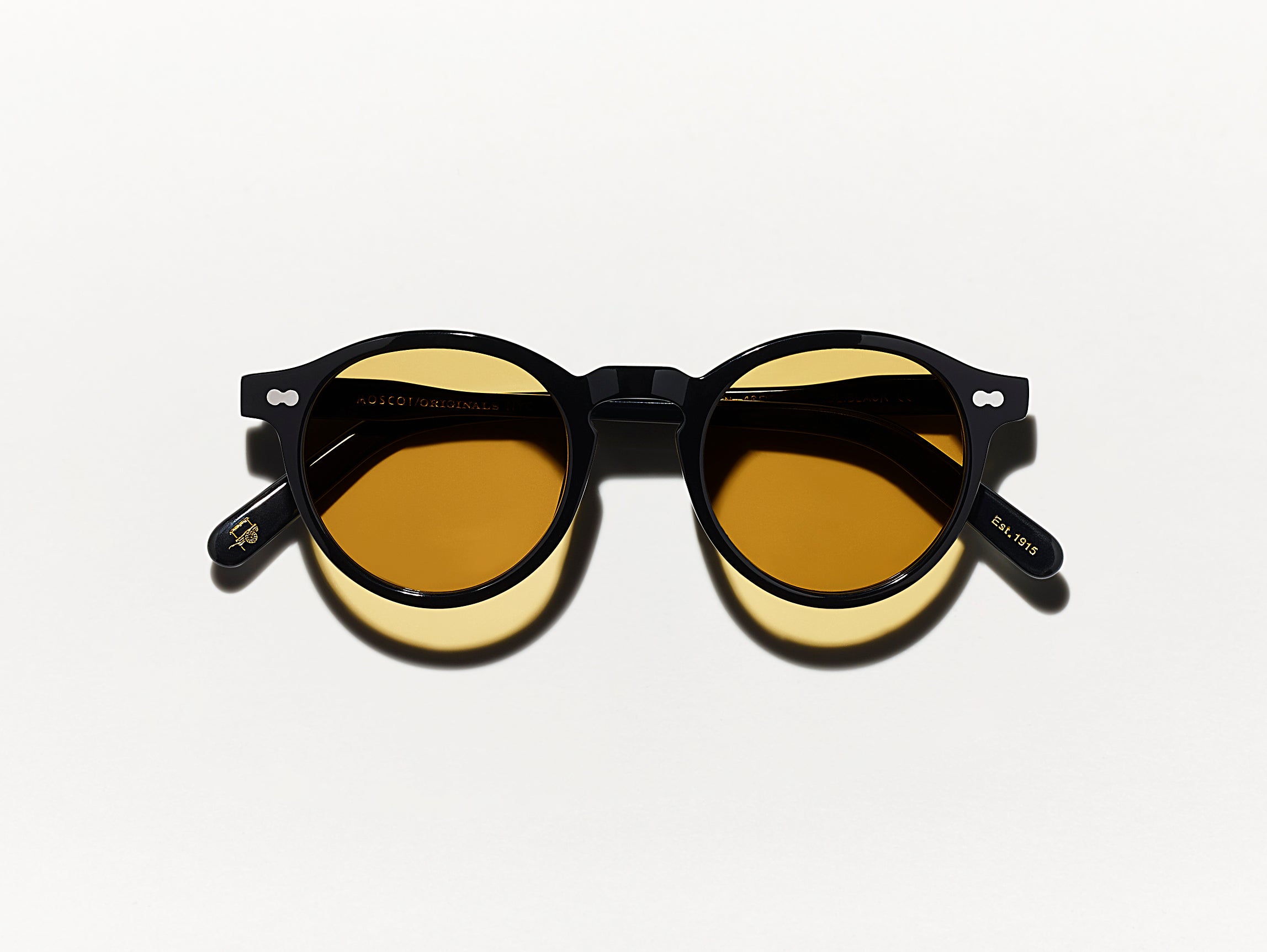 The MILTZEN Black with Amber Tinted Lenses