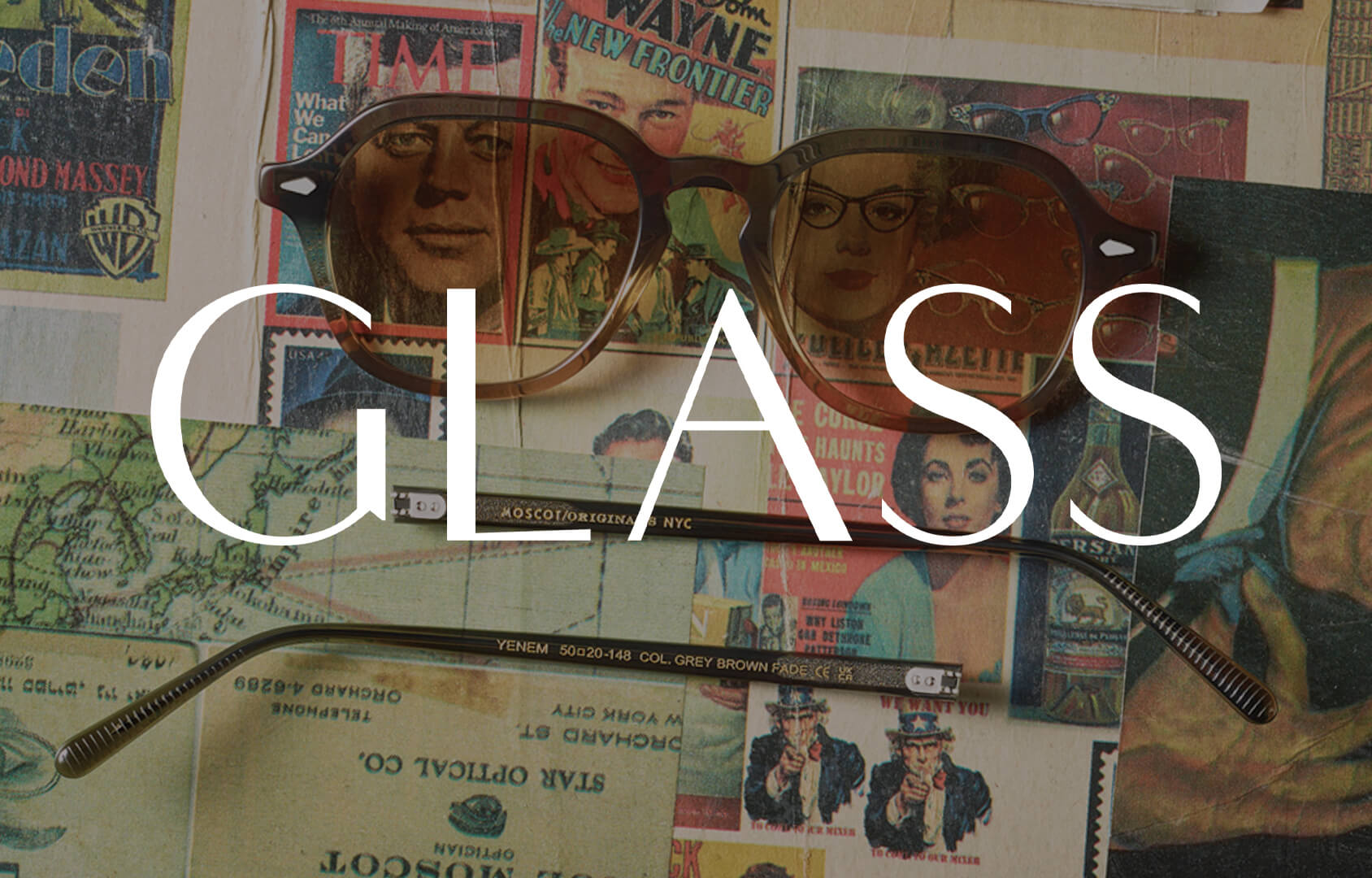 FABIEN FRANKEL WEARS THE YENEM SUN IN THE GLASS MAGAZINE