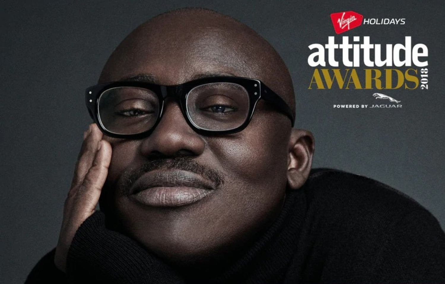 Edward Enninful wears The NEBB on the cover of Attitude Mag