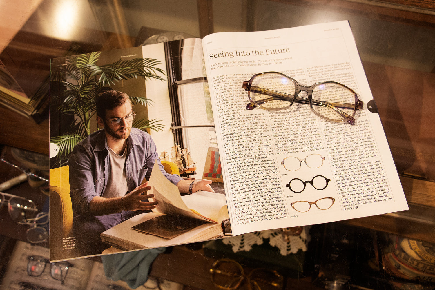 Bloomberg features Zack on Keeping MOSCOT Fresh