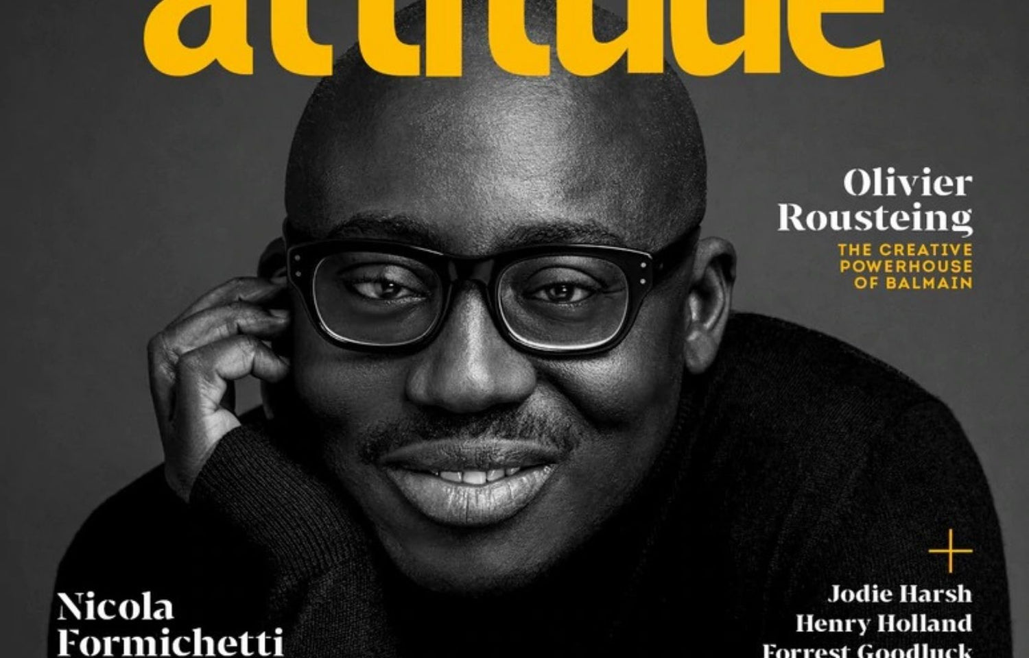 Edward Enninful wears The NEBB on the cover of Attitude Magazine