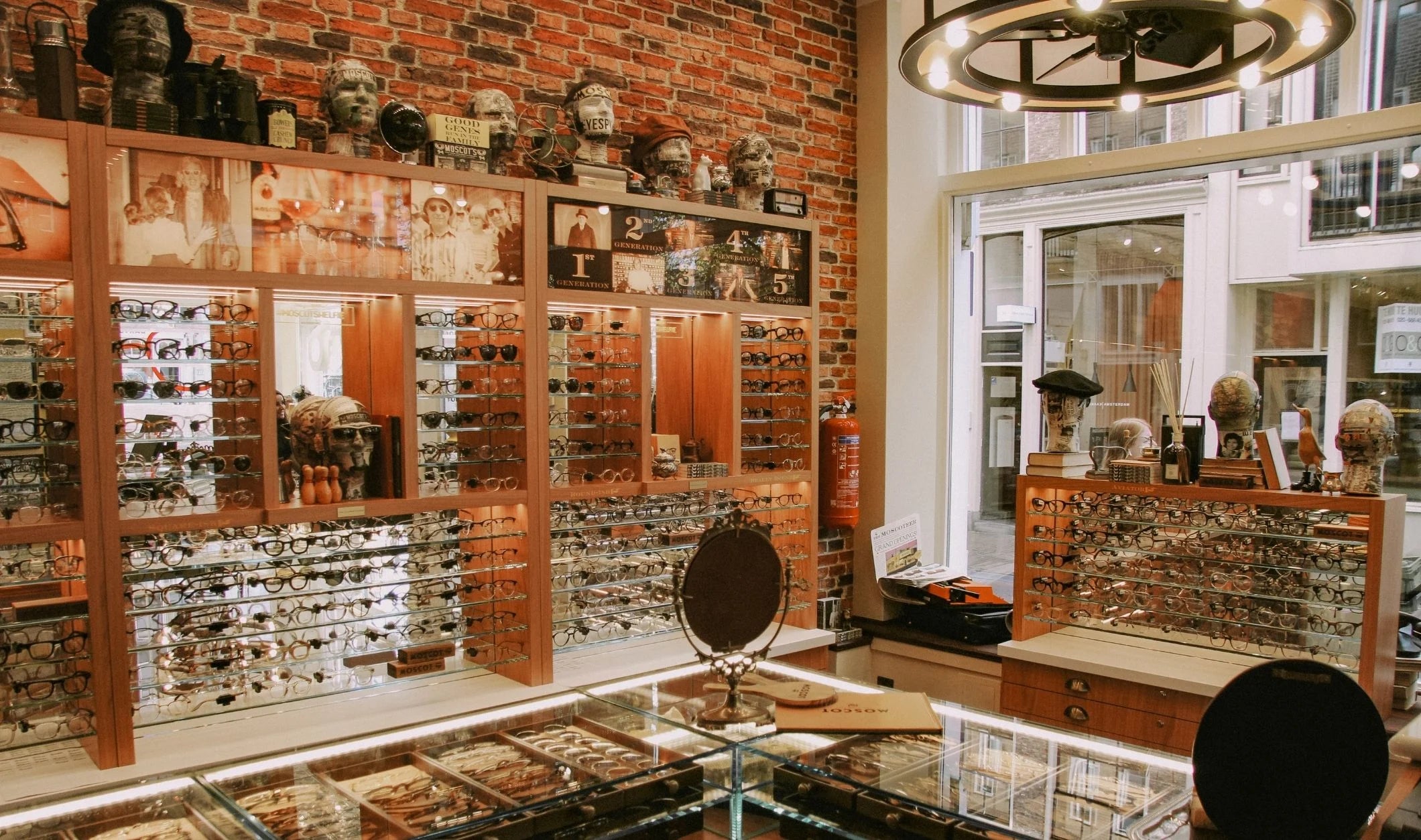 The MOSCOT Amsterdam Shop interior