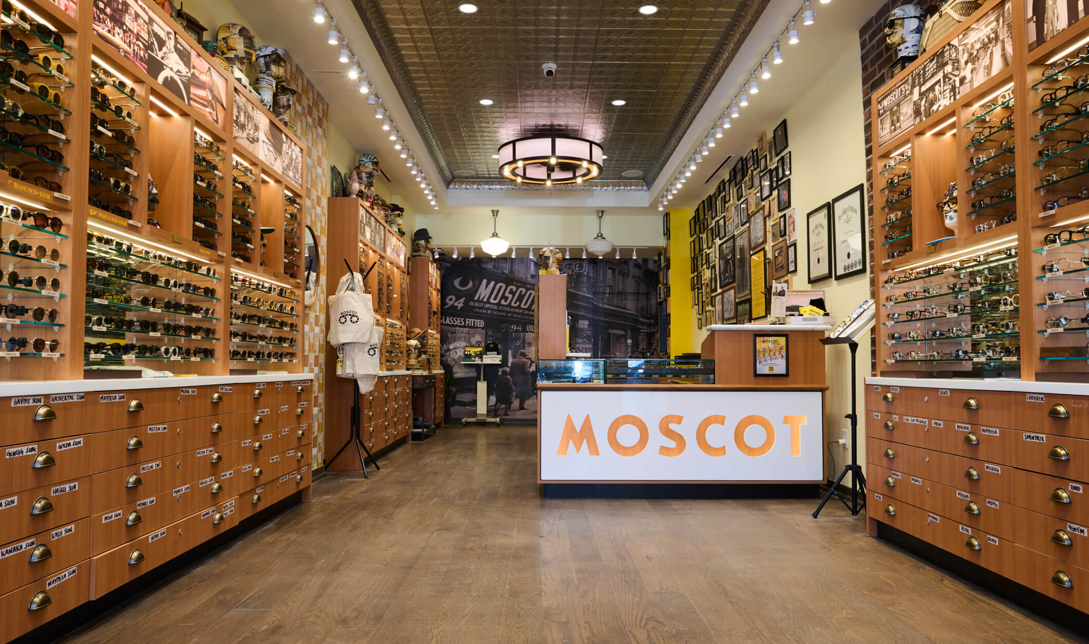 The MOSCOT Toronto Shop interior