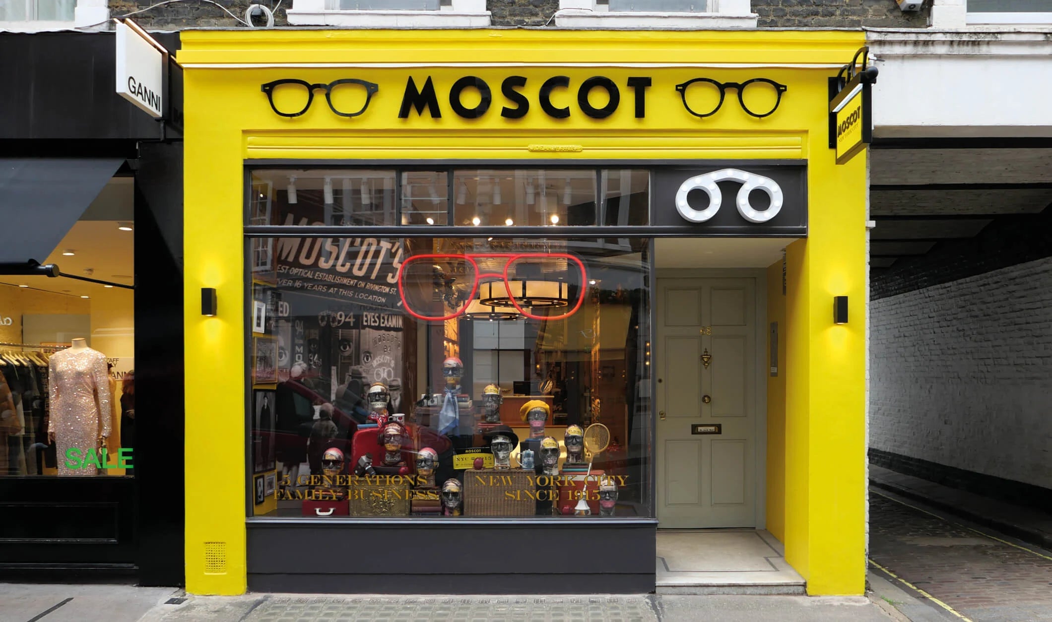 The MOSCOT Marylebone Shop exterior