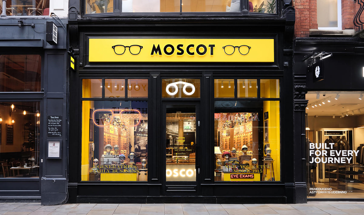 The MOSCOT Manchester Shop exterior