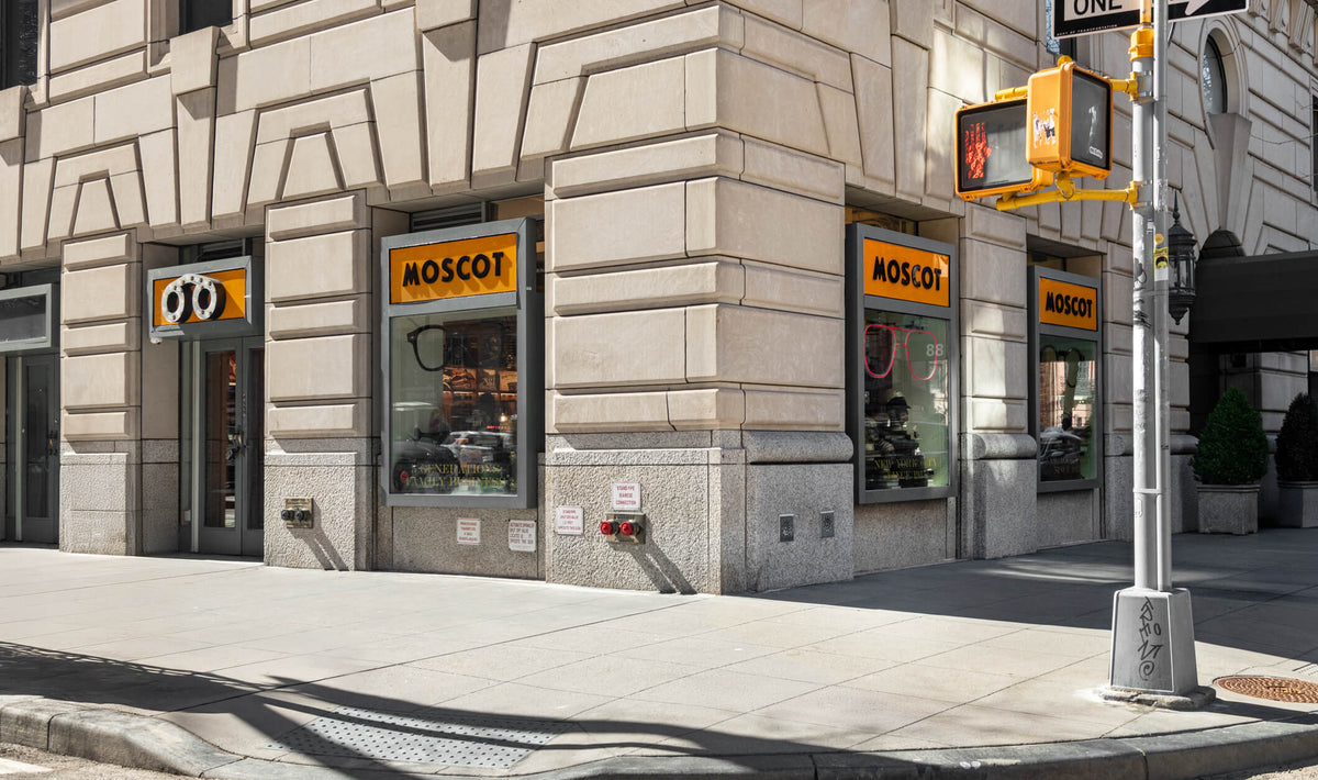 The exterior of the MOSCOT Upper East Side Shop