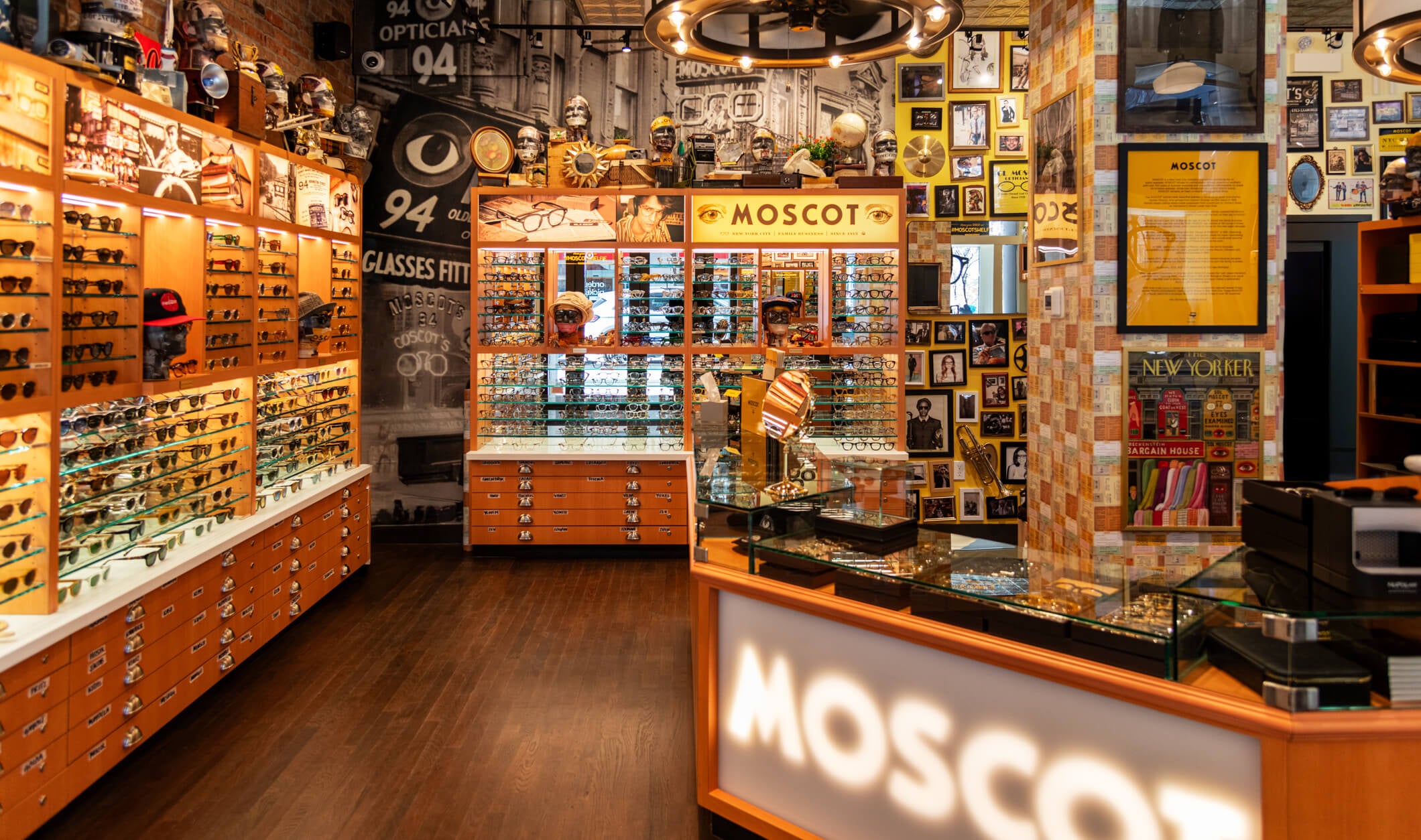 The interior of the MOSCOT Upper East Side Shop 2