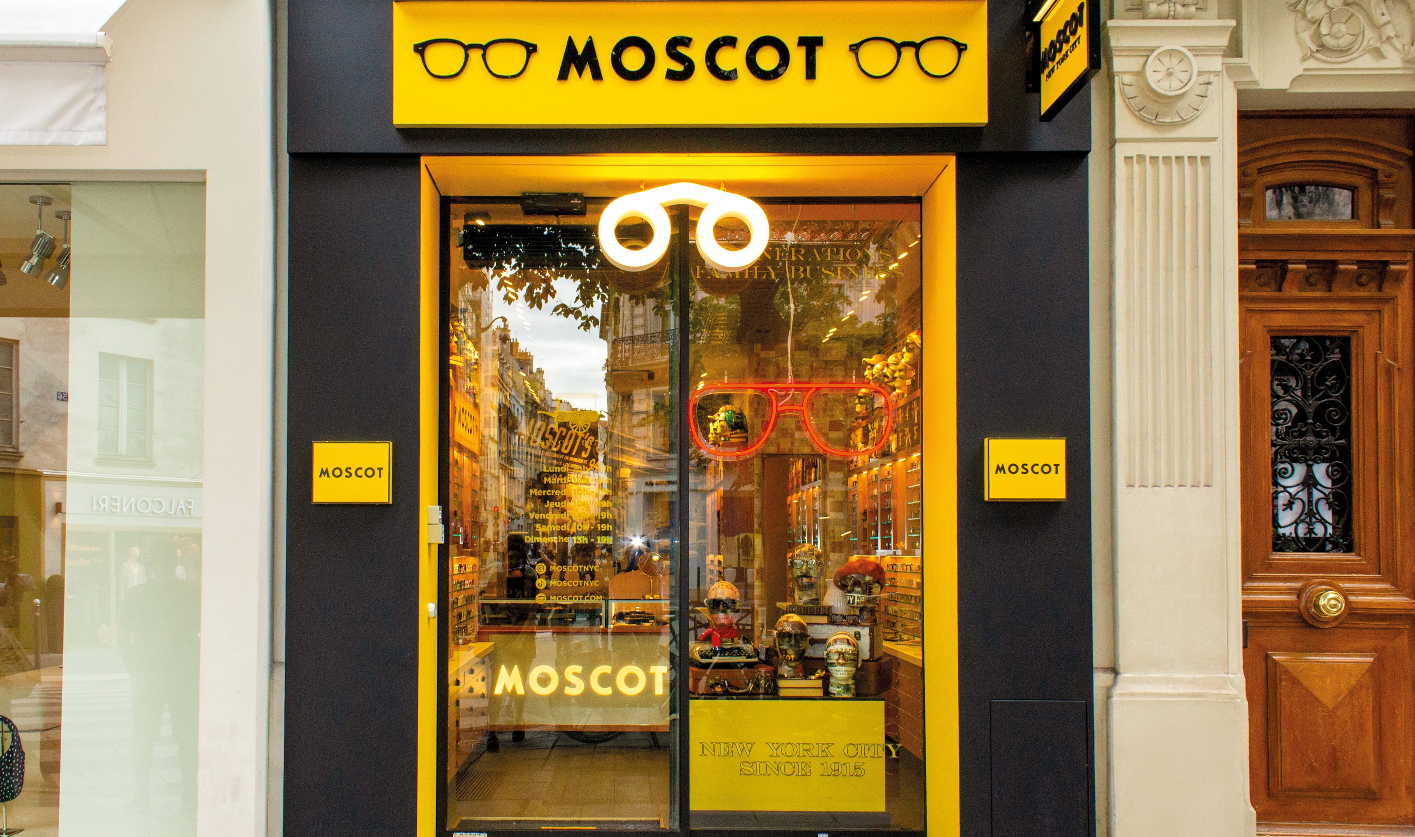 The MOSCOT Rive Gauche Shop Exterior