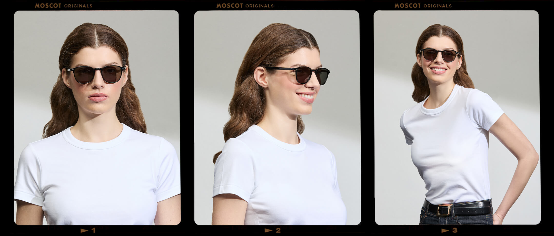 Model is wearing The ARTHUR in Black in size 51 with G-15 Tinted Lenses