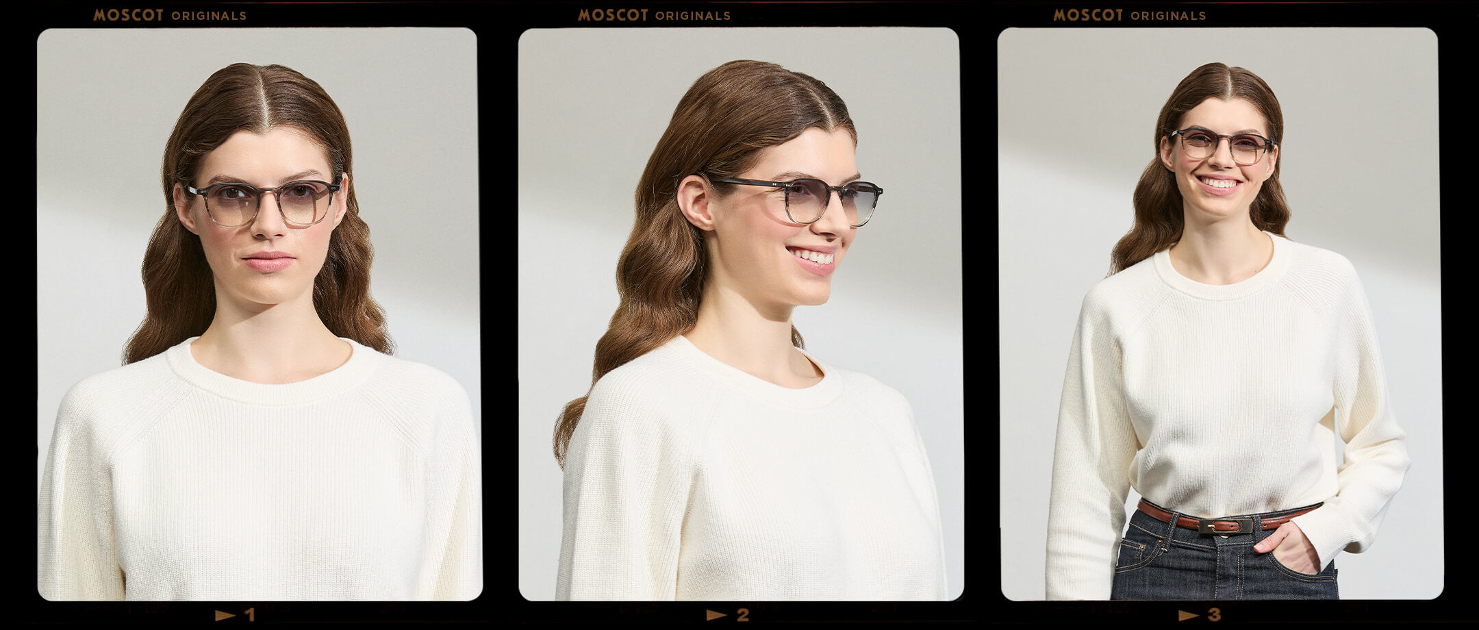 Model is wearing The ARTHUR in Charcoal in size 51 with American Grey Fade Tinted Lenses