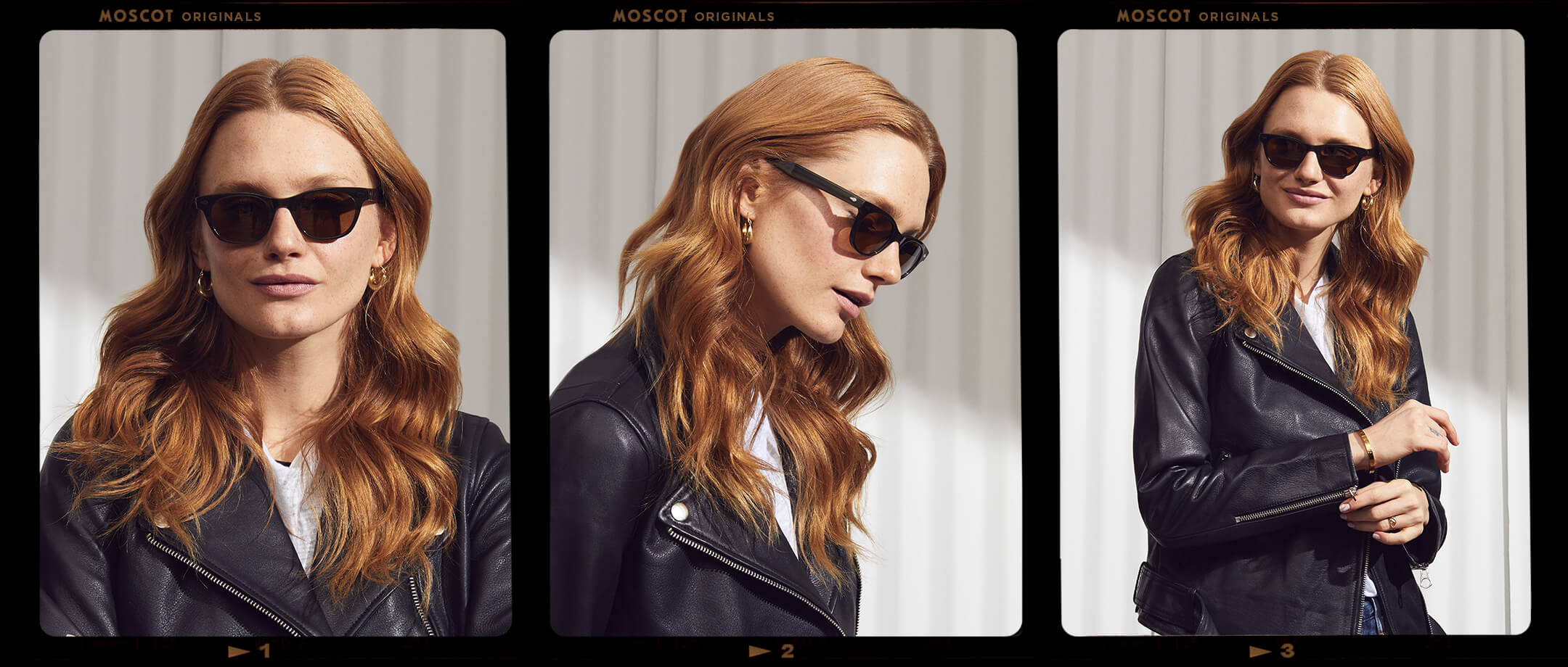 Model is wearing The BALEBUS SUN in Olive Bark in size 47 with Cosmitan Brown Glass Lenses