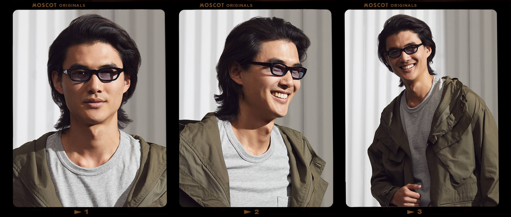 Model is wearing The BISSLE SUN in Black in size 48 with Bel Air Blue Tinted Lenses