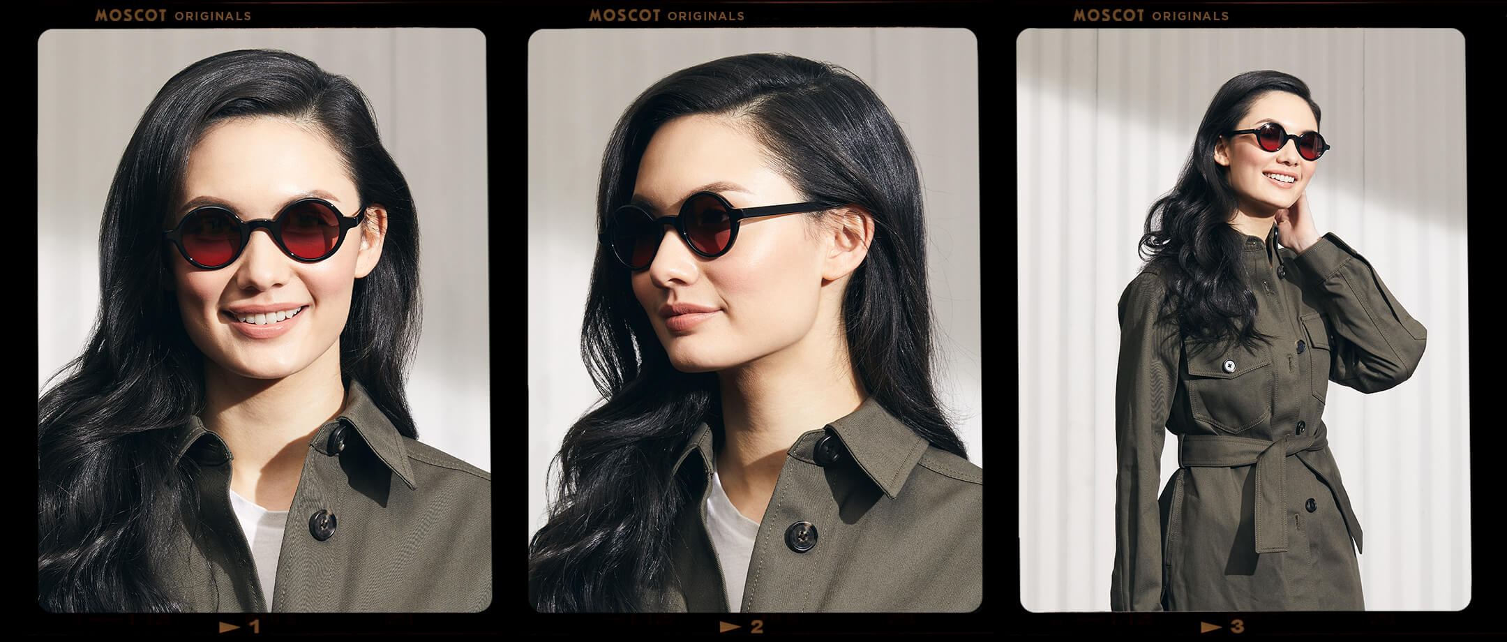 Model is wearing The ZOLMAN in Black in size 42 with Cabernet Tinted Lenses