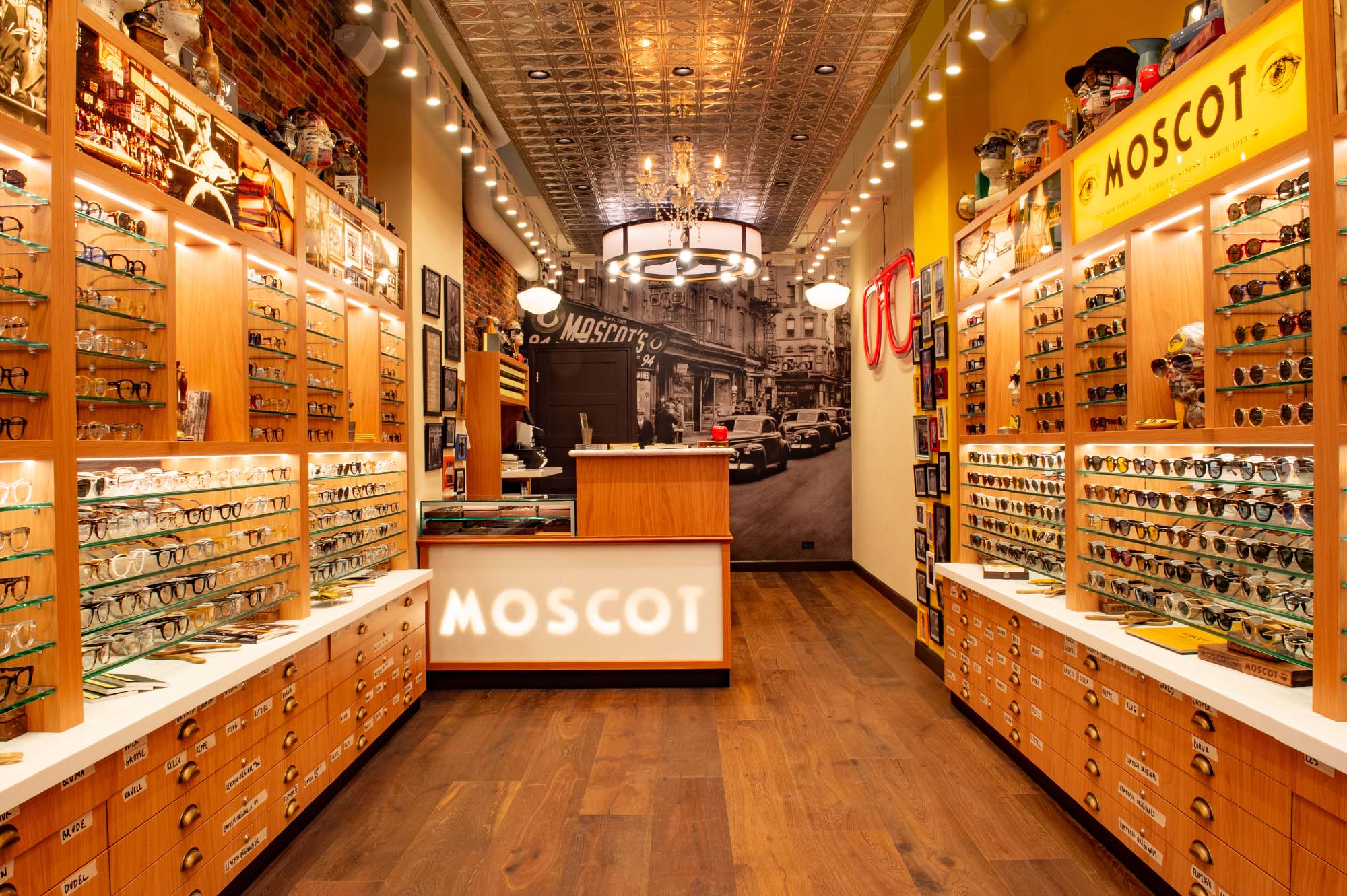The MOSCOT Copenhagen Shop interior
