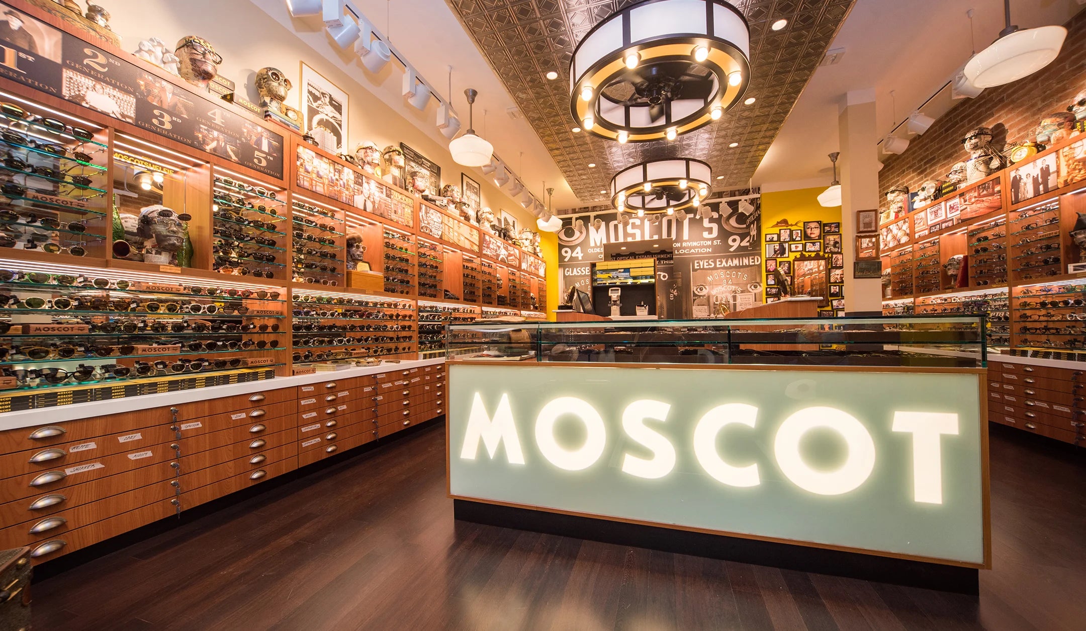 The MOSCOT Milan Shop interior