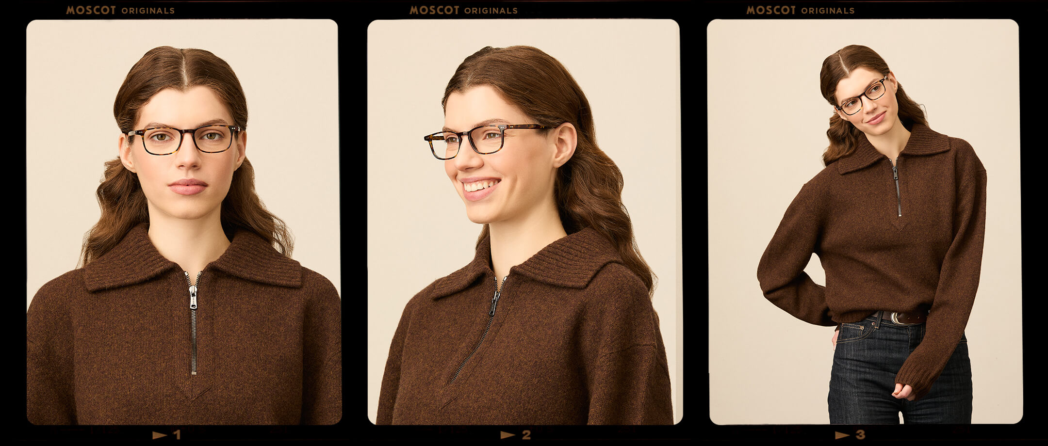 Model is wearing The LIKTIG in size 50 in Spot Tortoise