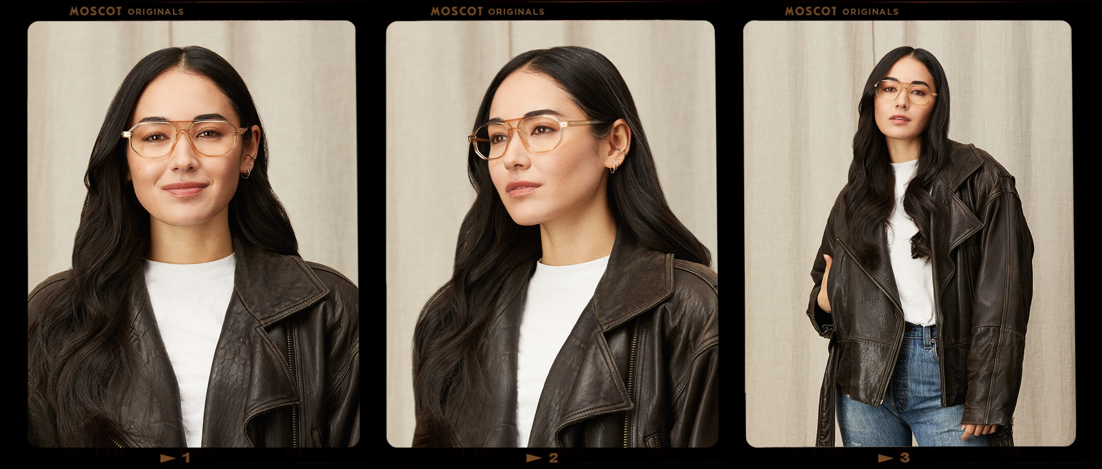 Model is wearing The GAZEEKTAL in size 55 in Cinnamon