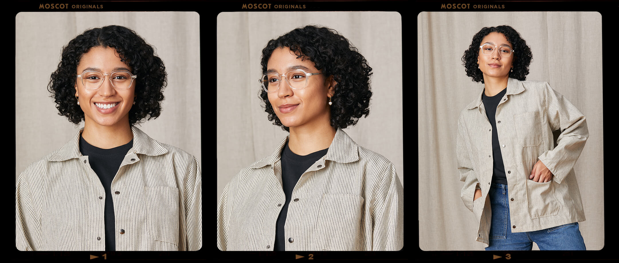 Model is wearing The YENEM in size 50 in Crystal