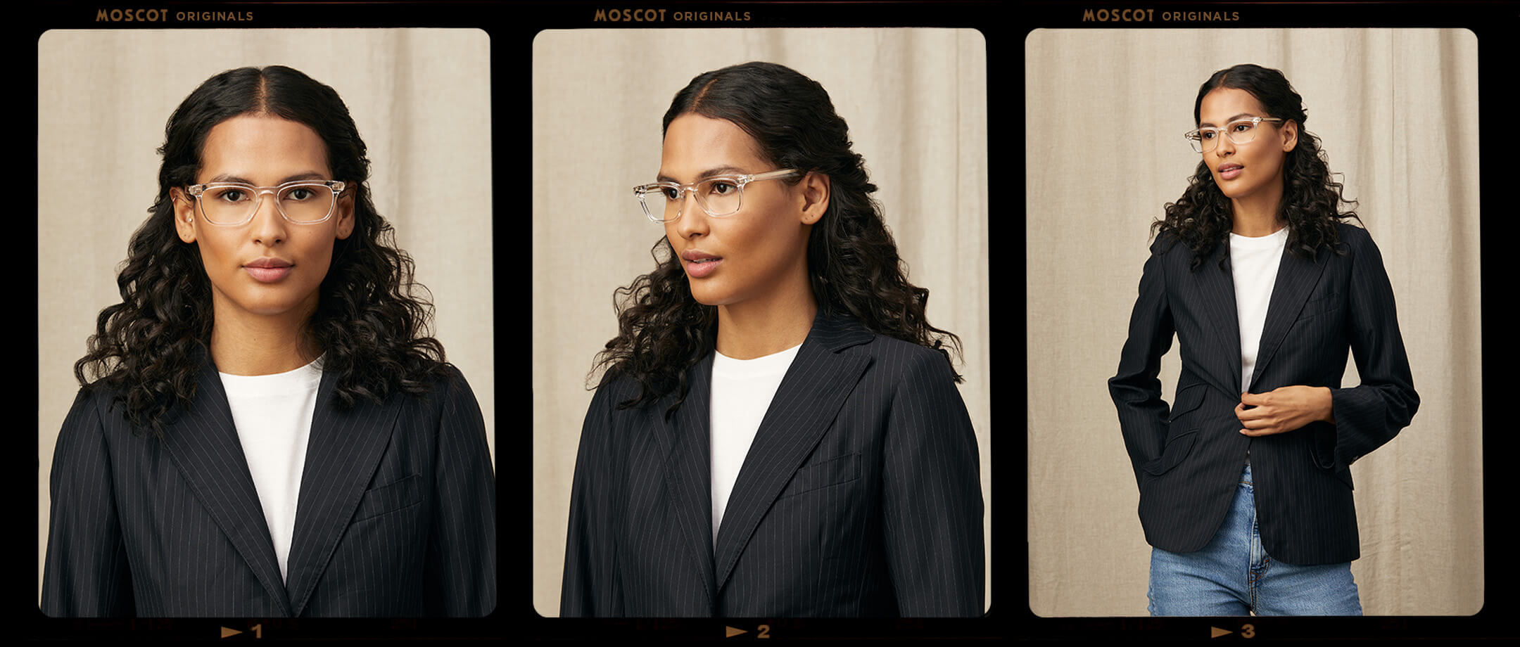 Model is wearing The MOBBLE in size 50 in Crystal