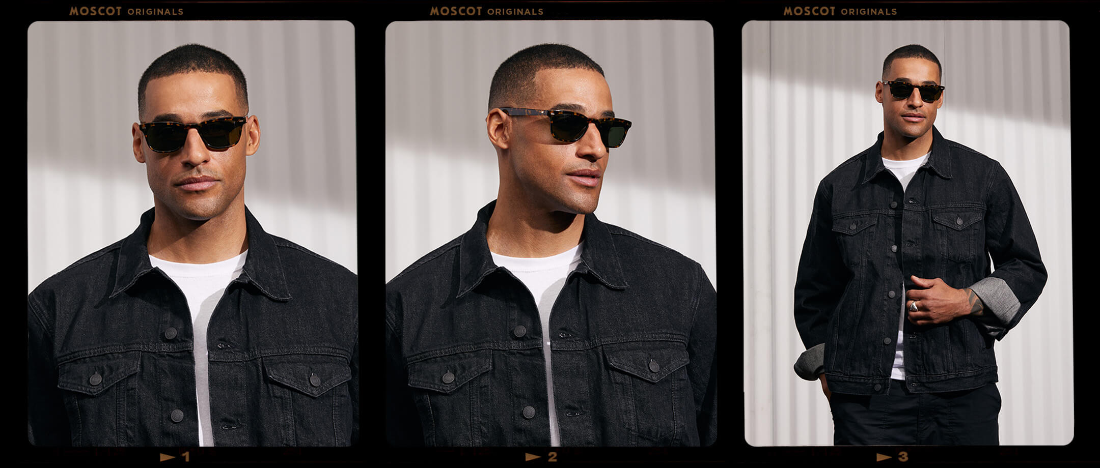 Model is wearing The MOBBLE SUN in Tortoise in size 53 with G-15 Glass Lenses