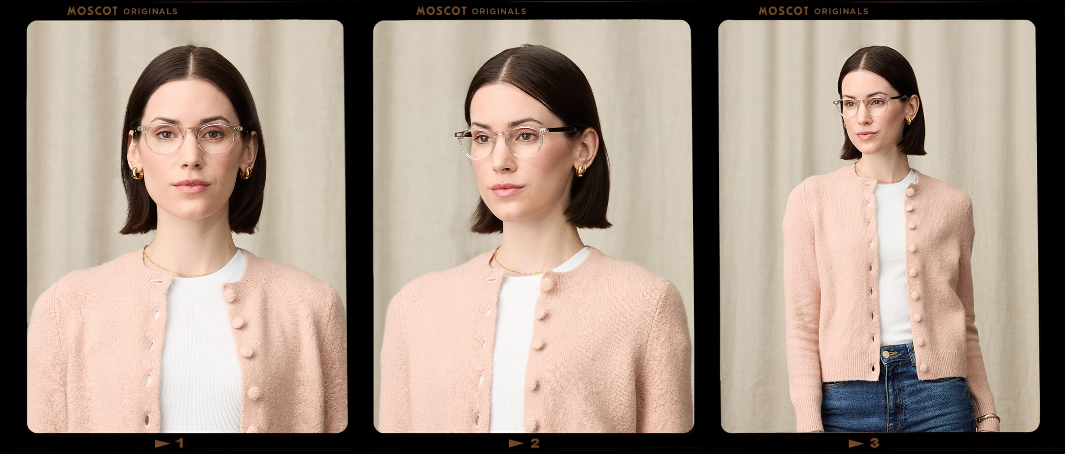 Model is wearing The FRANKIE in size 48 in Mist/Tortoise