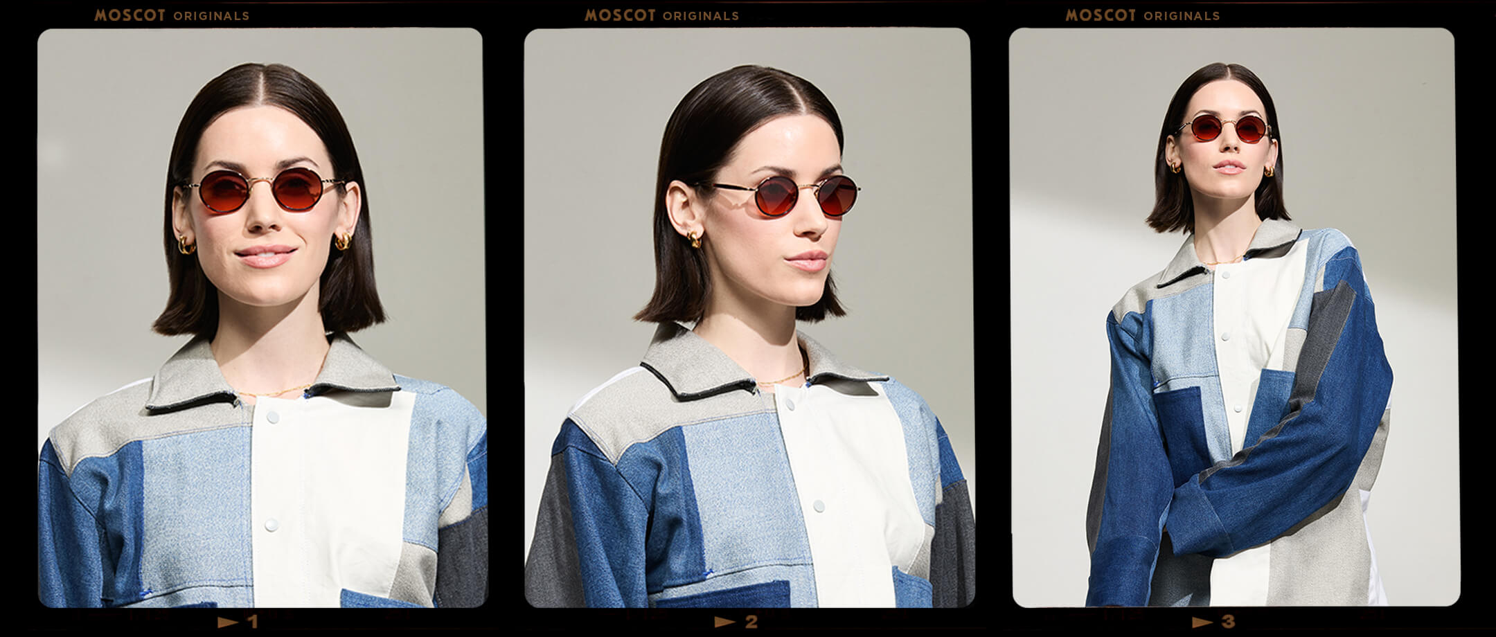 Model is wearing The COSNIC SUN in Burgundy in size 44 with Cabernet Tinted Lenses
