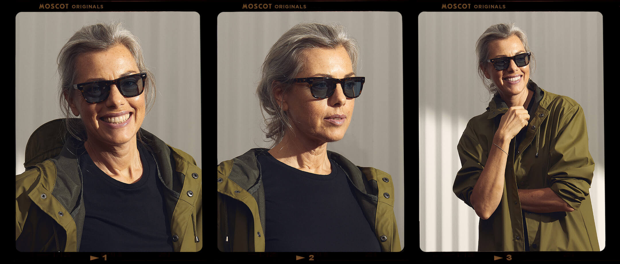 Model is wearing The KAVELL SUN in Tortoise in size 48 with Blue Glass Lenses