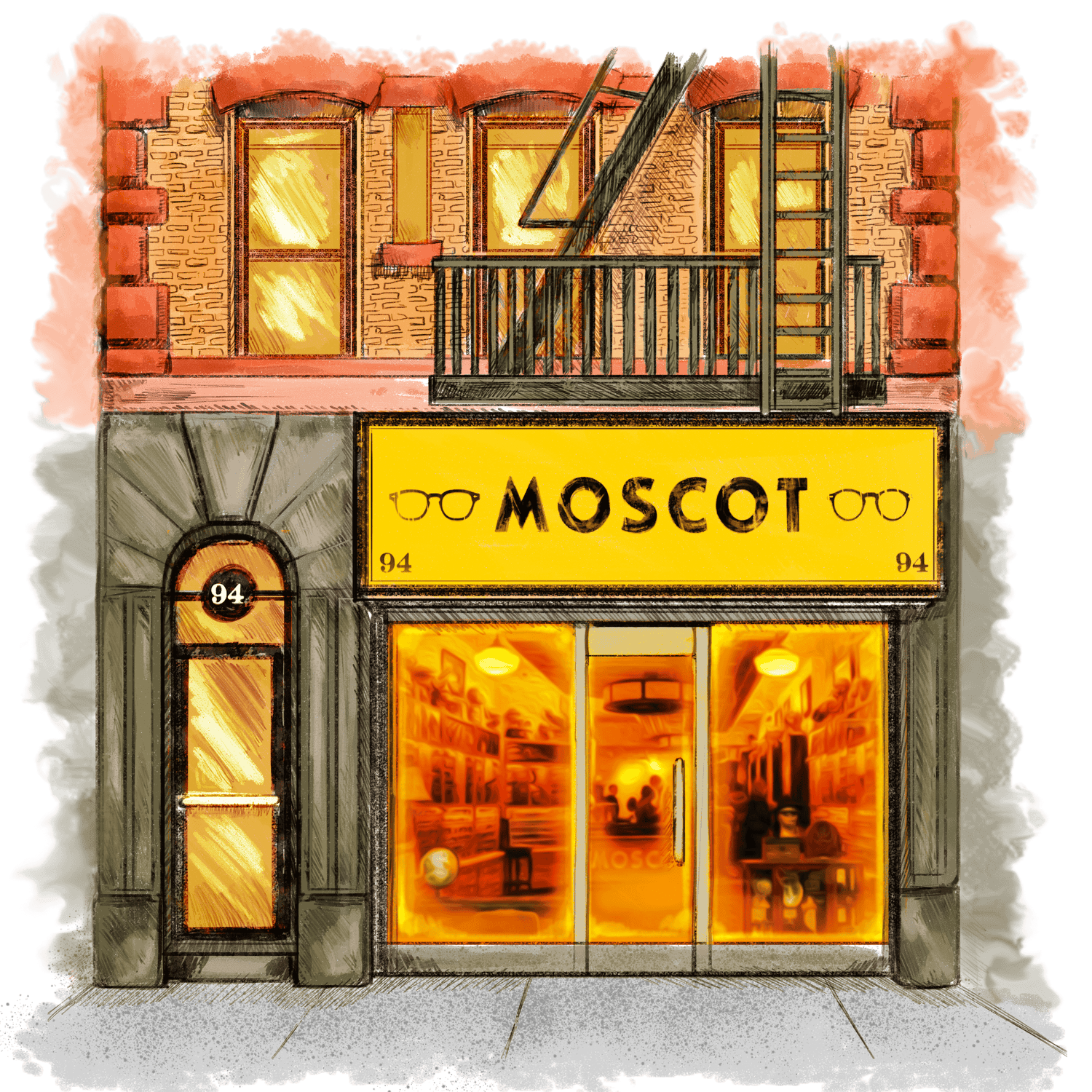 The MOSCOT Lower East Side Shop at 94 Orchard St.
