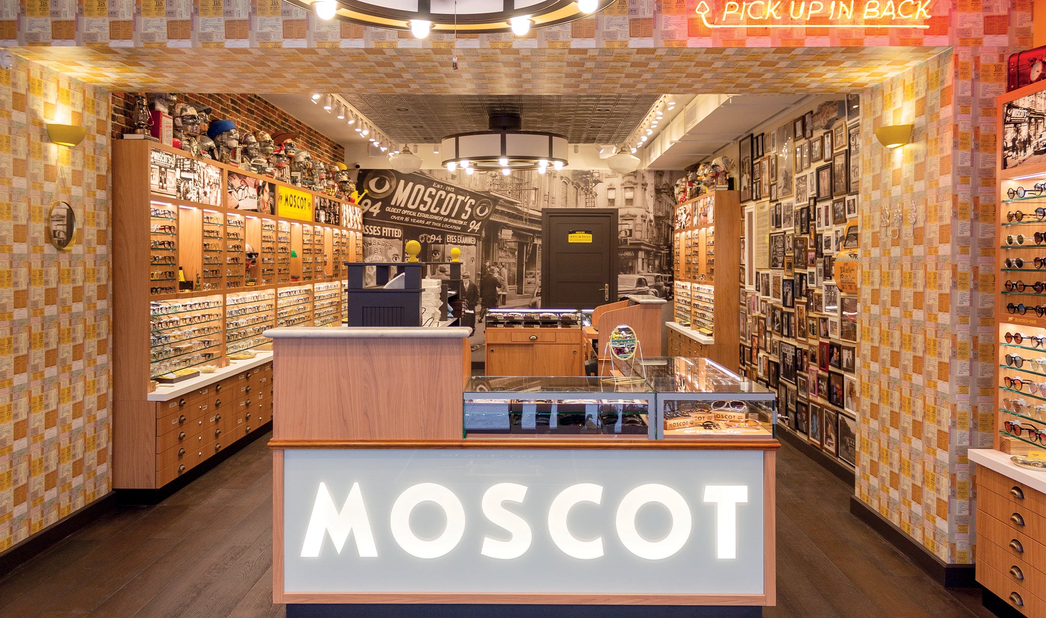 The MOSCOT Rue de Passy Shop interior