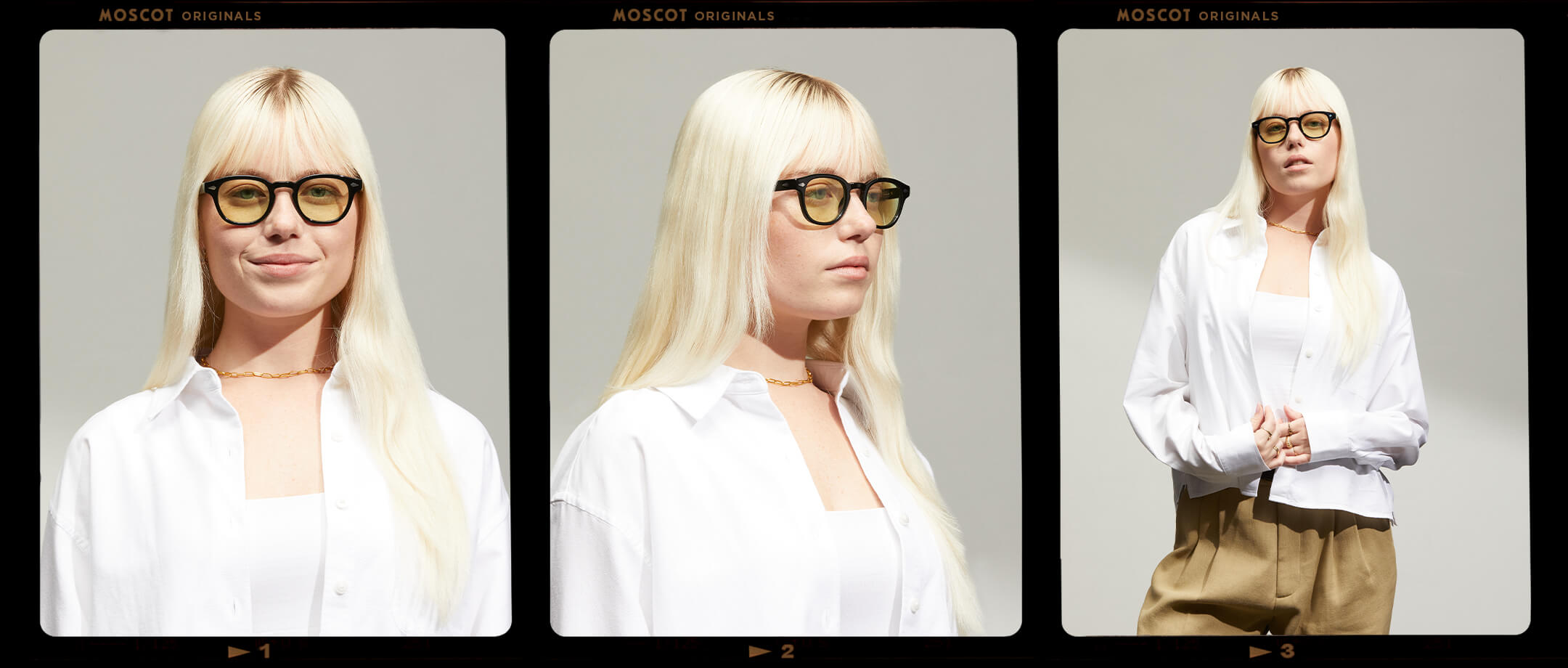 Model is wearing The LEMTOSH in Black size 46 with GREEN+ Tinted Lenses