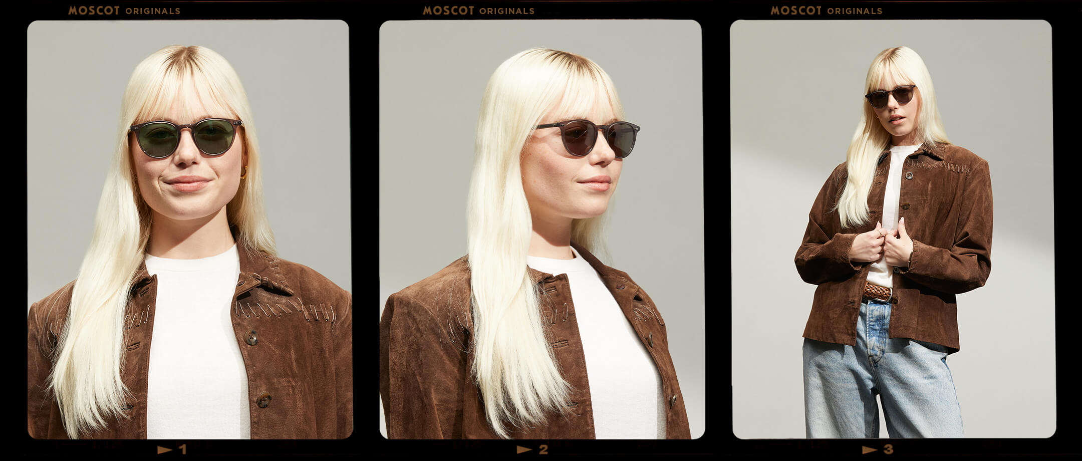 Model is wearing The JARED SUN in size 50 in Grey with G-15 Tinted Lenses