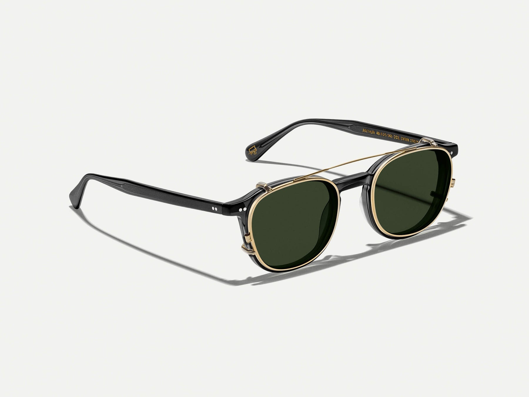 The ARTHUR CLIP  in Gold with G-15 Tinted Lenses