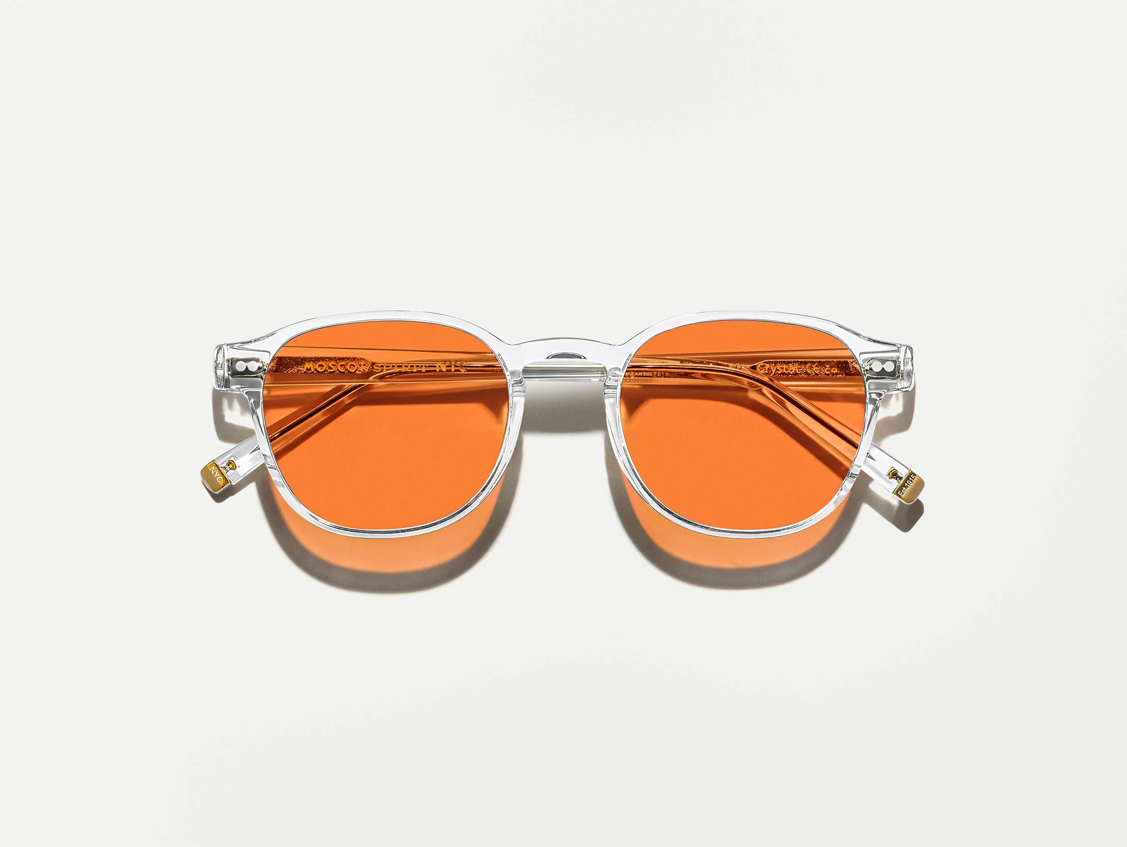 The ARTHUR Crystal with Woodstock Orange Tinted Lenses