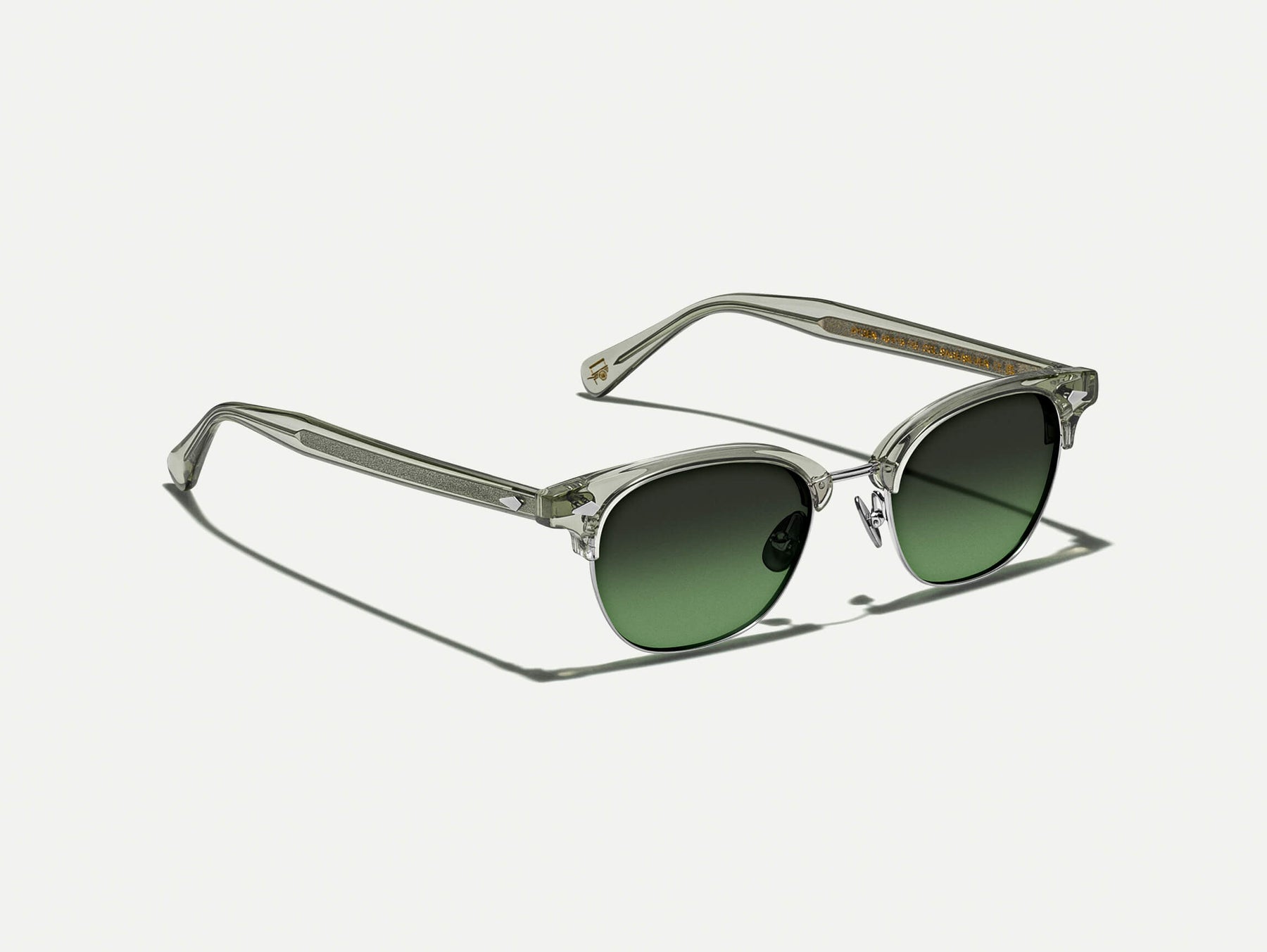 The AYGEN SUN in Sage with Forest Wood Tinted Lenses
