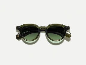 The BAITSIM SUN in Dark Green with Forest Wood Tinted Lenses