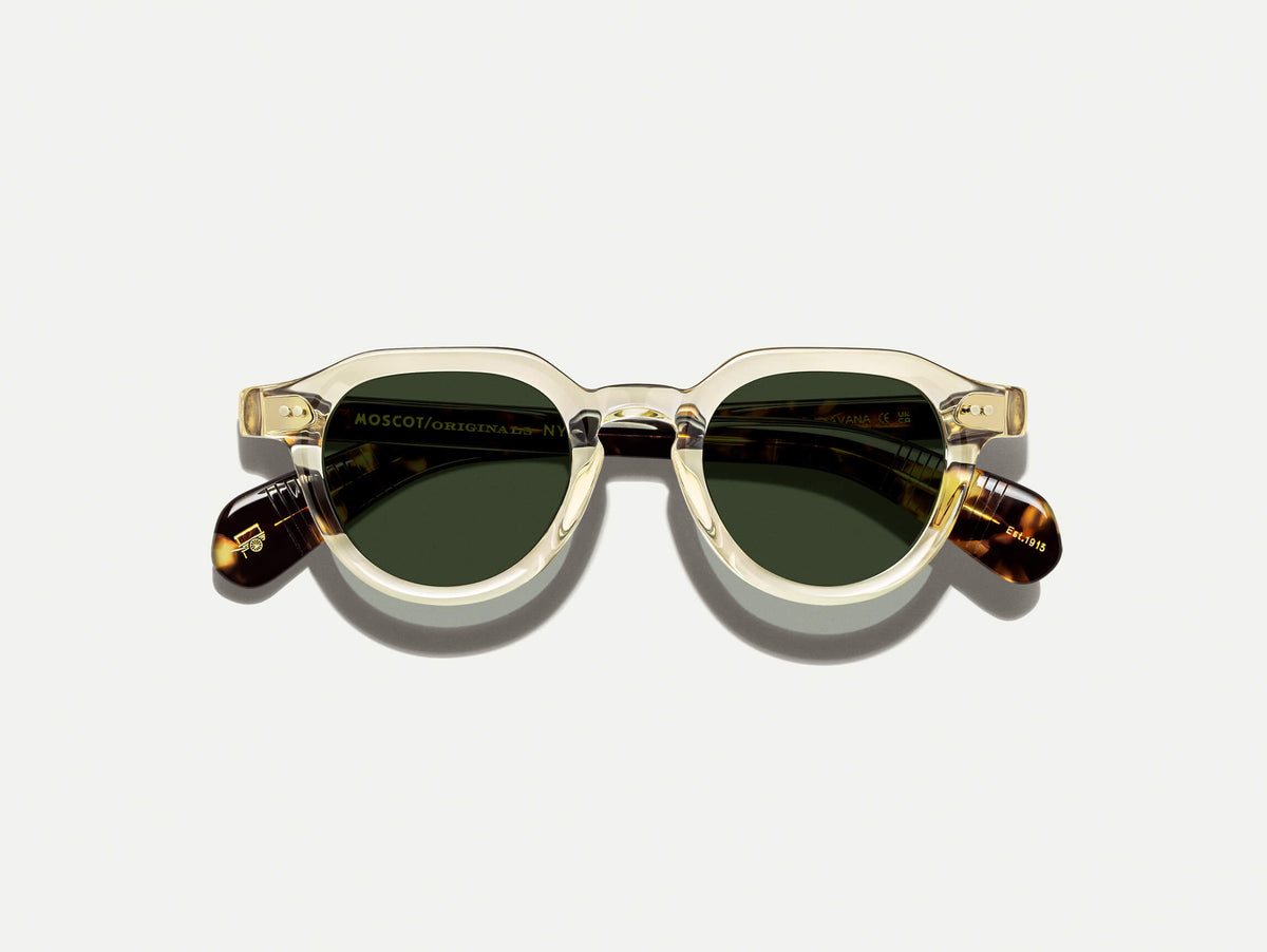 The BAITSIM SUN in Flesh/Havana with G-15 Tinted Lenses
