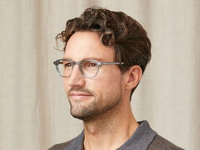 Model is wearing The BILLIK in size 47 in Light Blue