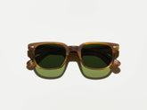 #color_matte dark blonde | The BOYCHIK SUN in Matte Dark Blonde with Calibar Green Glass Lenses