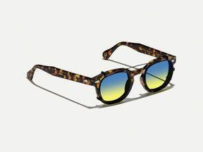 #color_aqua sunrise | The CLIPTOSH in Matte Black with Aqua Sunrise Tinted Lenses 