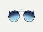 The CLIPTOSH in Matte Black with Denim Blue Tinted Lenses