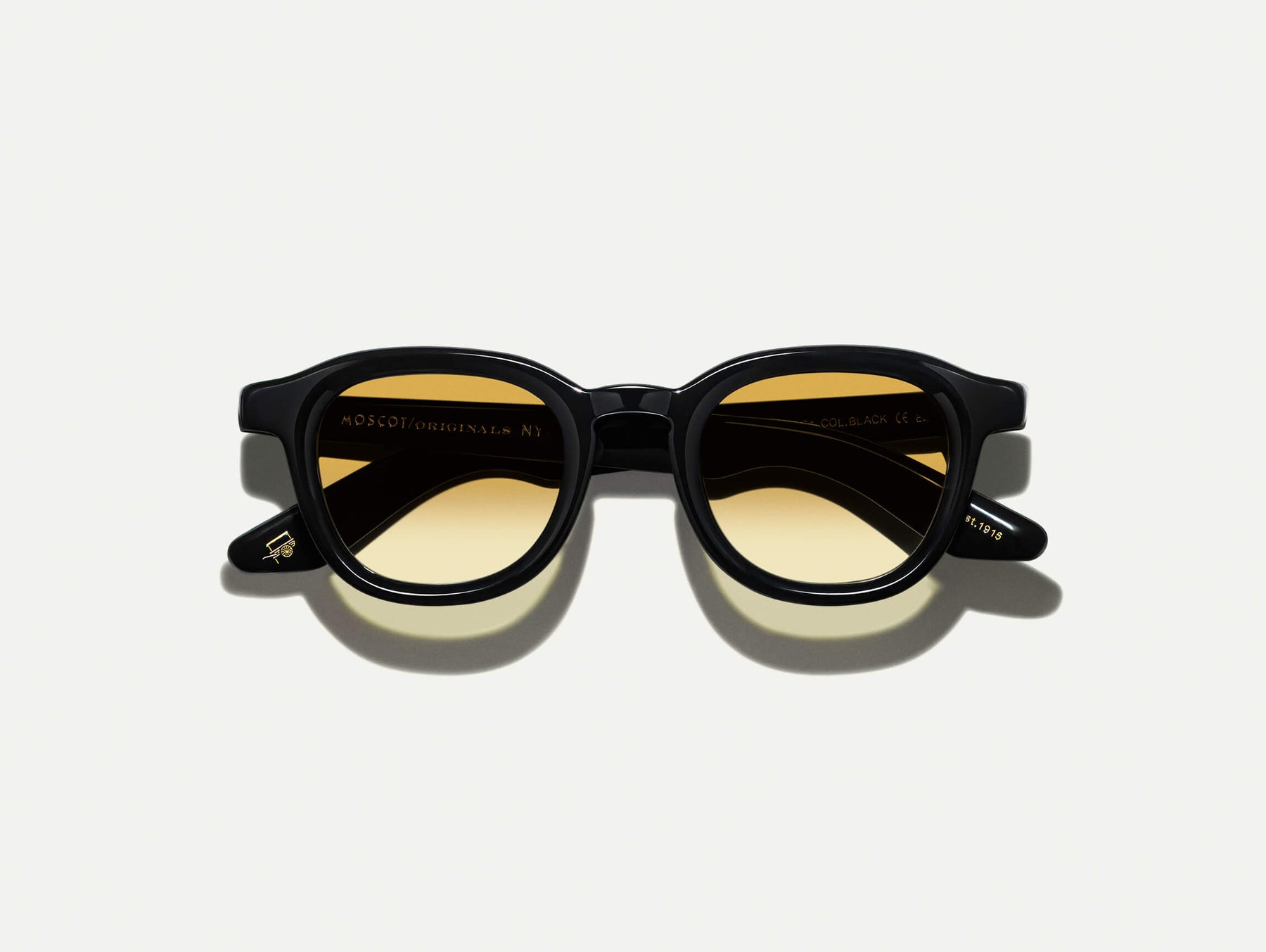 The DAHVEN Black with Chestnut Fade Tinted Lenses