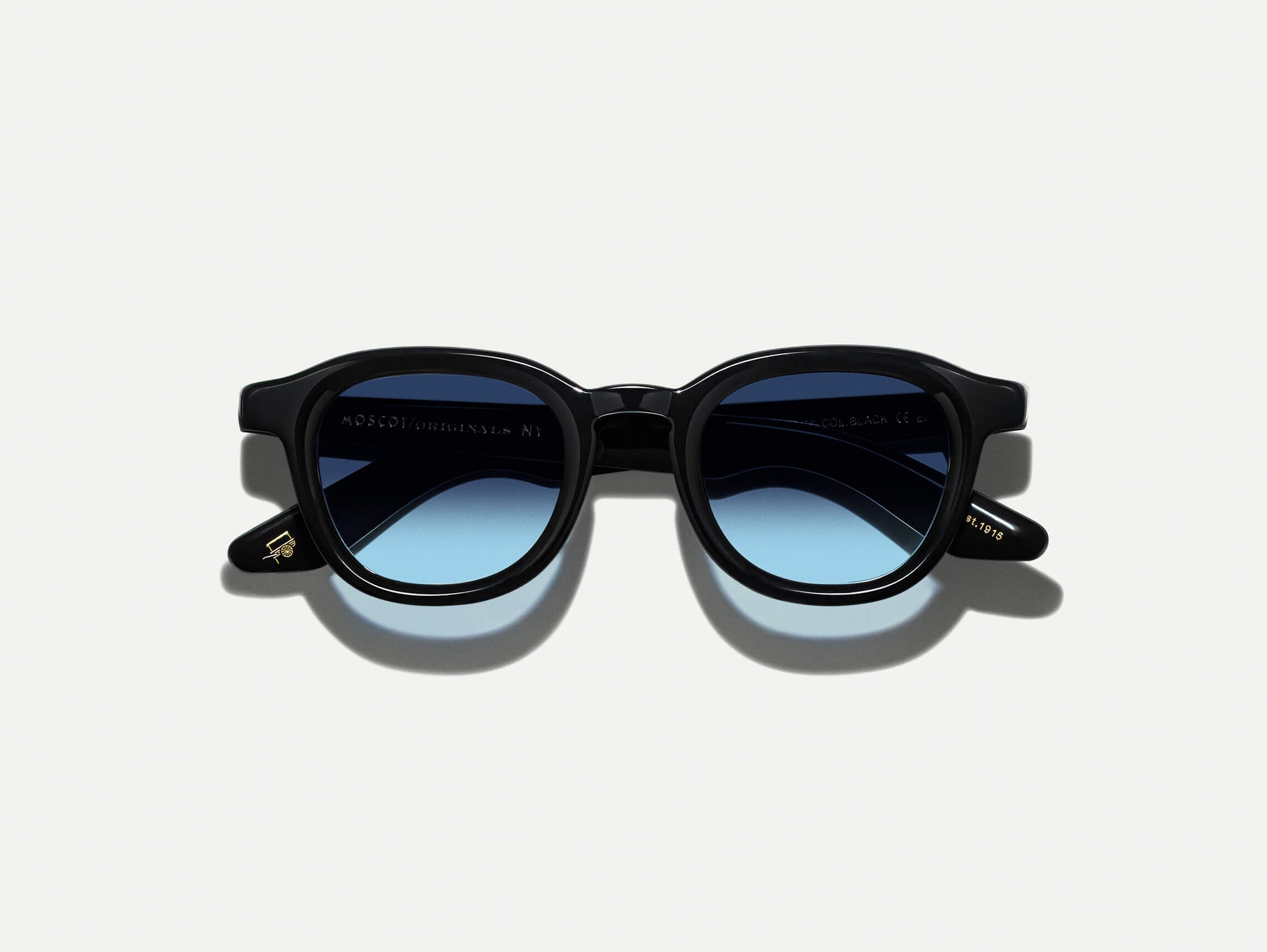 The DAHVEN Black with Denim Blue Tinted Lenses