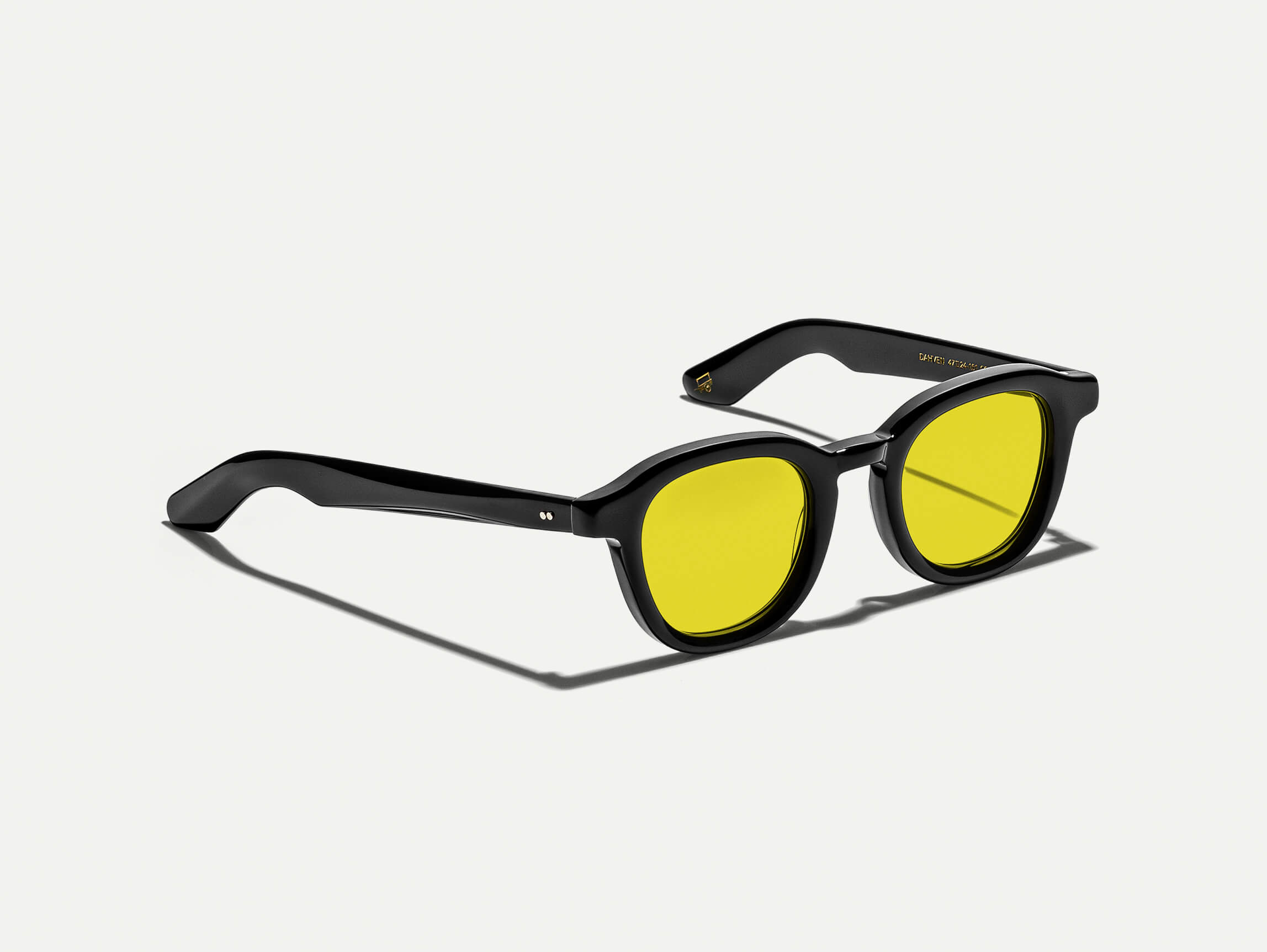 #color_mellow yellow | The DAHVEN Black with Mellow Yellow Tinted Lenses