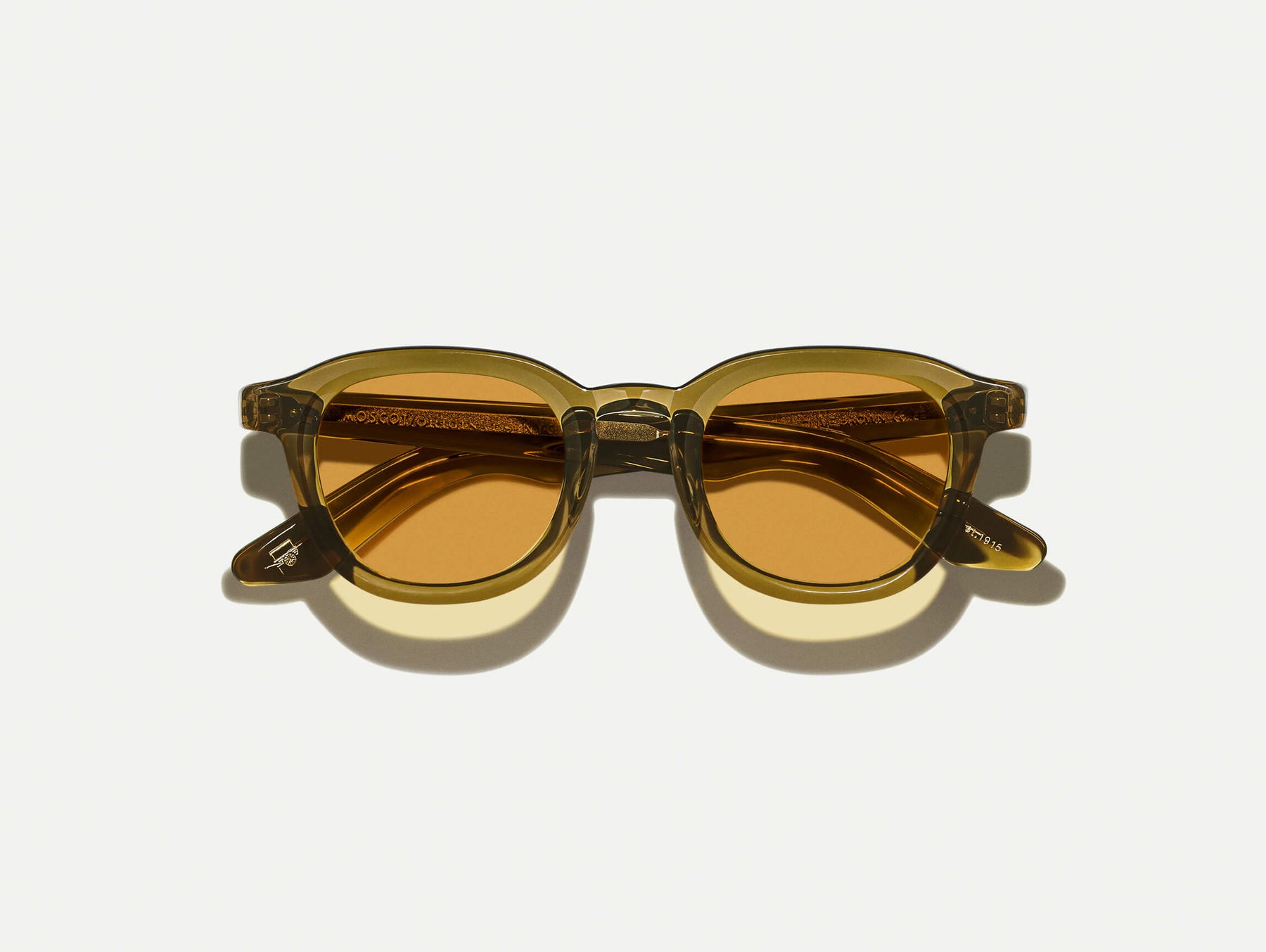 The DAHVEN in Olive Brown with Amber Tinted Lenses