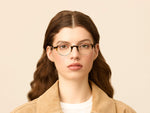 Model is wearing The DIBBIK in size 45 in Tortoise