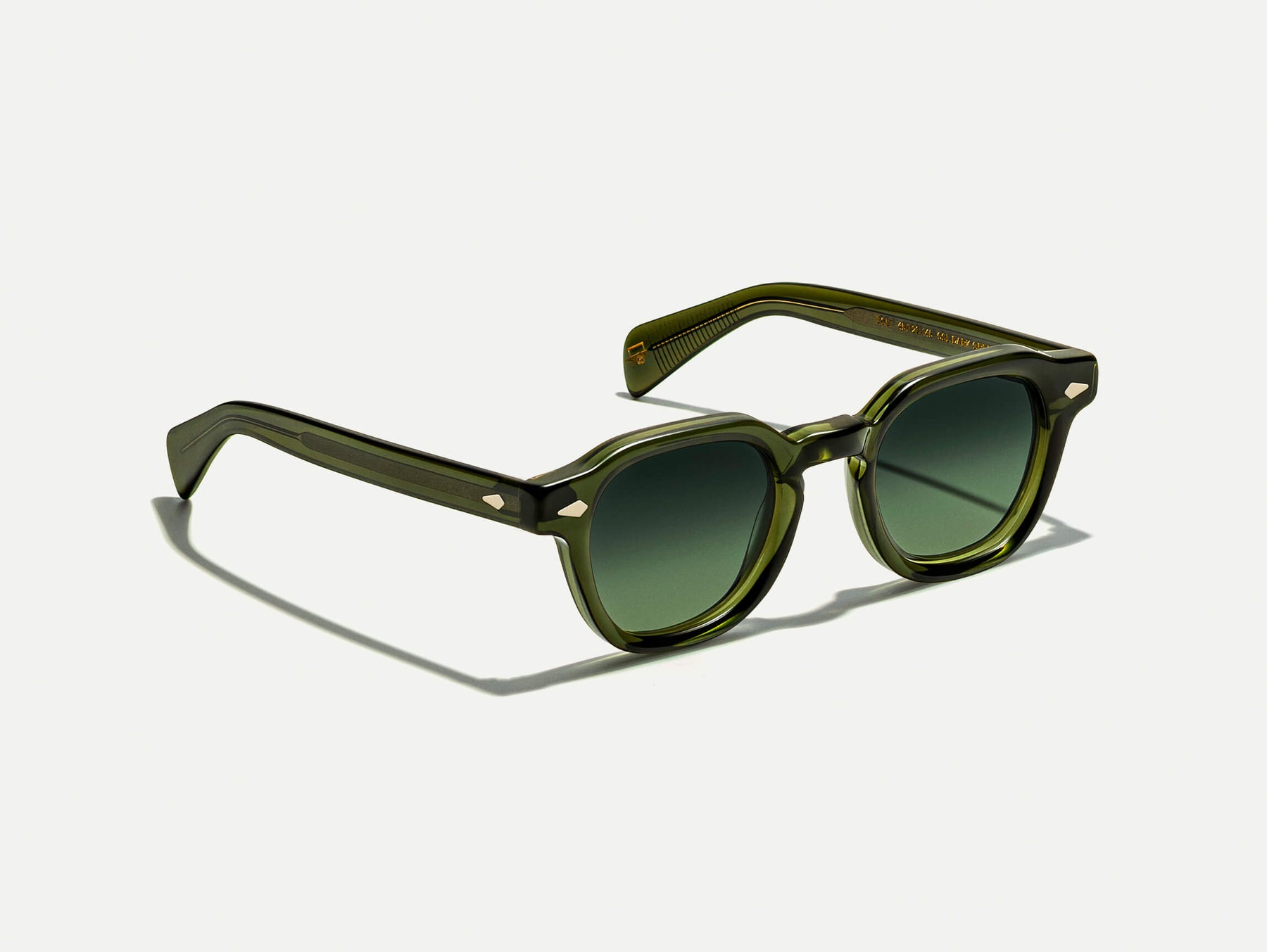 The DOLT SUN in Dark Green with Forest Wood Tinted Lenses