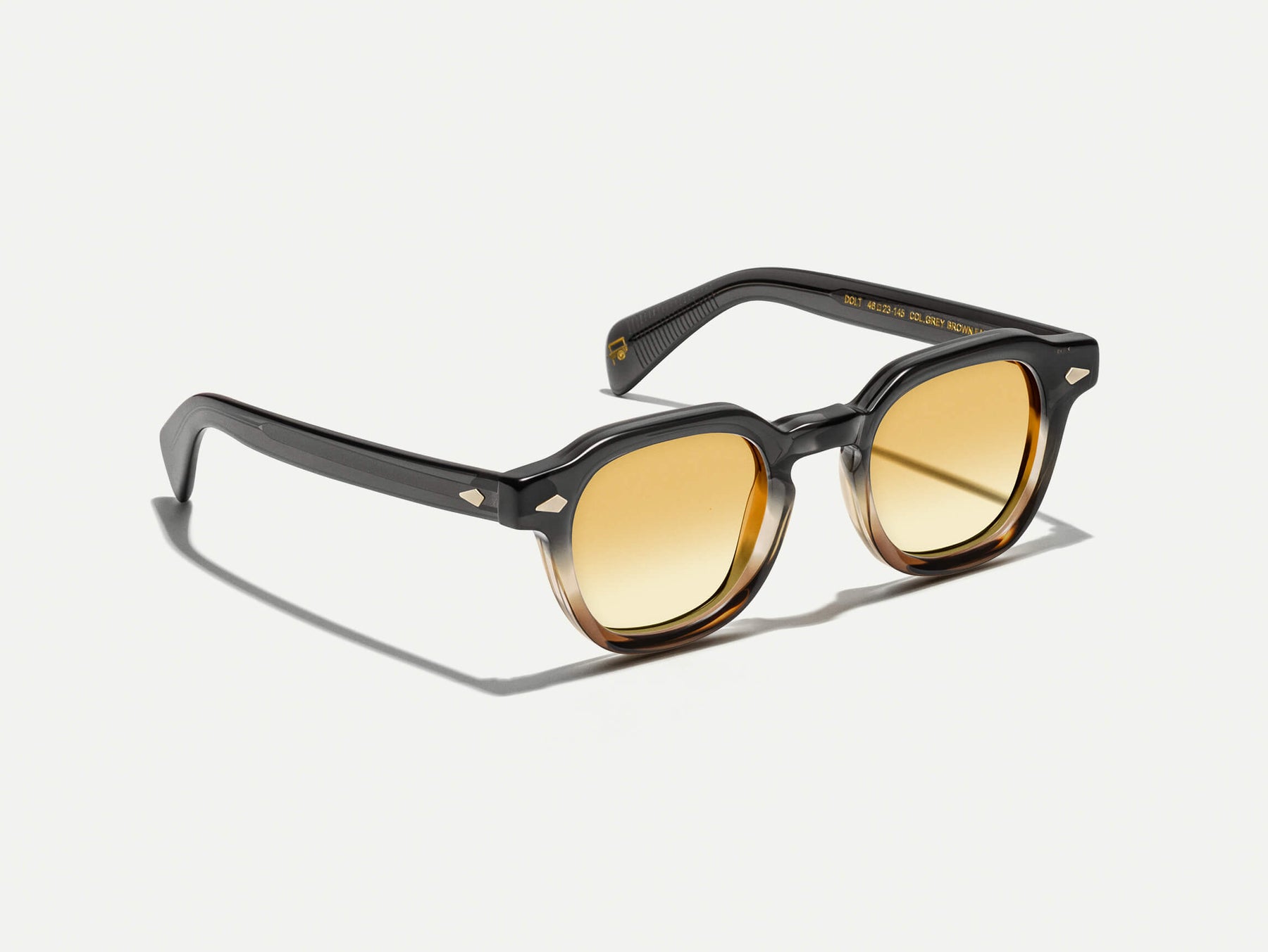 The DOLT SUN in Grey-Brown Fade with Chestnut Fade Tinted Lenses